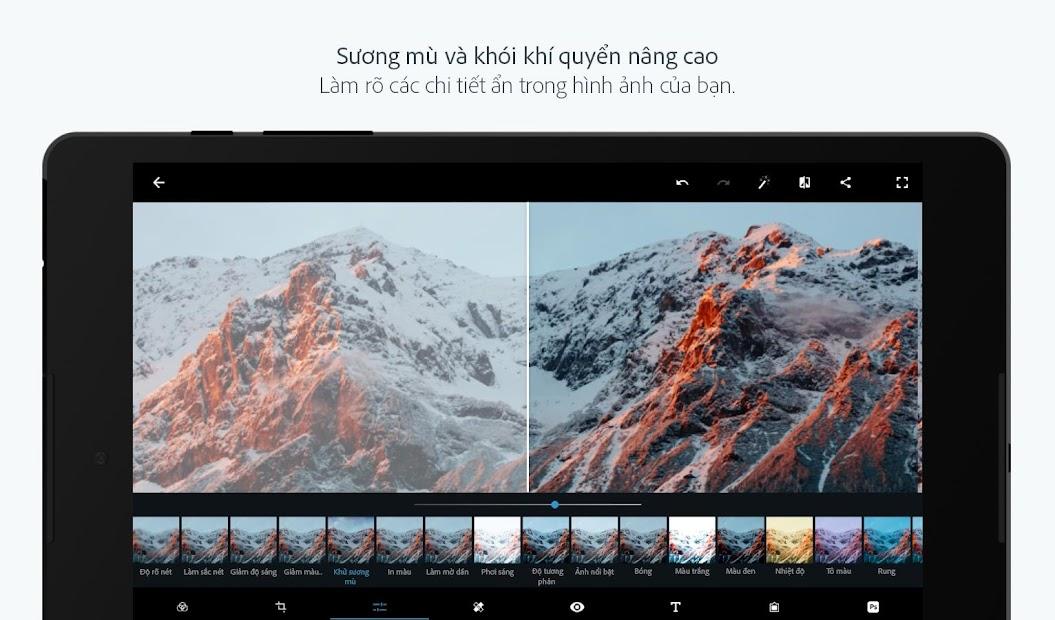 Adobe Photoshop Express: Khung hình đẹp mắt cho mọi bức ảnh