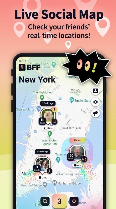 BFF: GPS Location Tracker - Theo dõi vị trí bạn bè tại thời gian thực