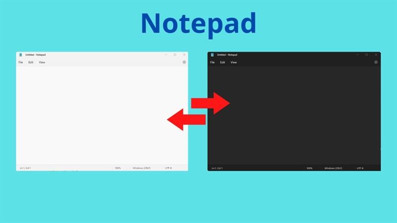 Cách kích hoạt Dark Mode trong Notepad trên Windows