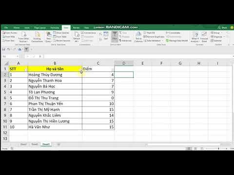 Cách tính tổng trong Excel với AutoSum