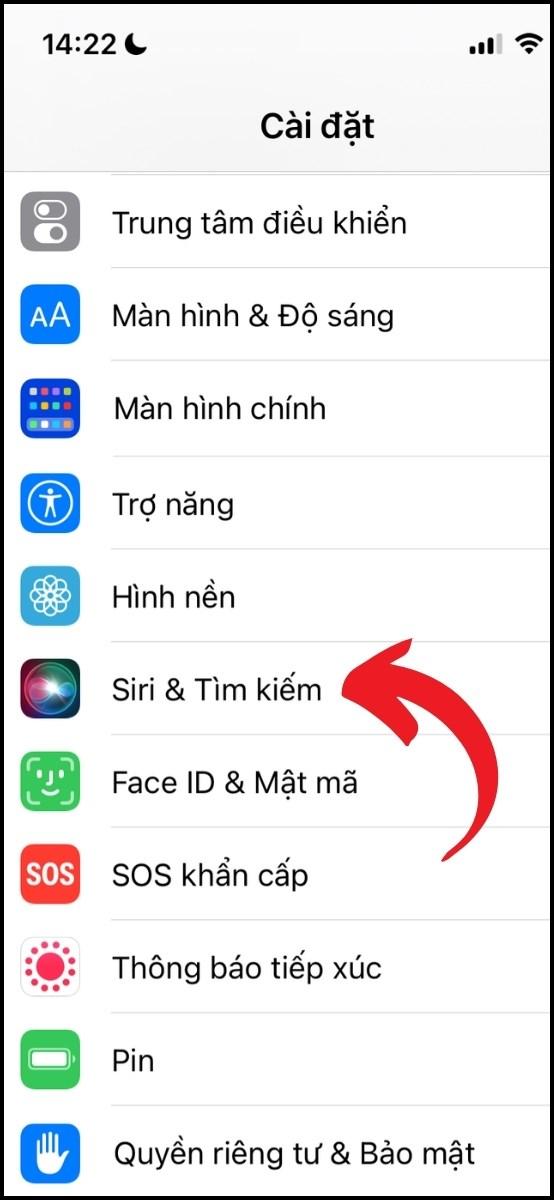 Chọn Siri & T&igrave;m kiếm