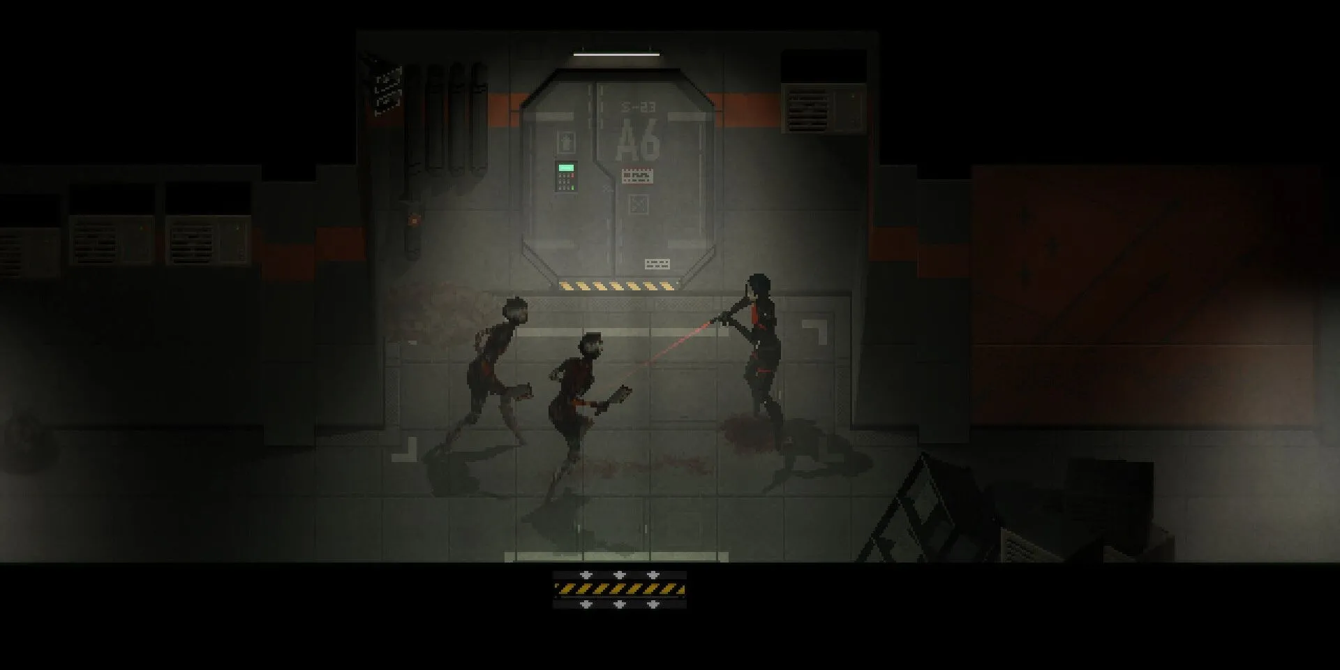 Aiming at enemies in Signalis