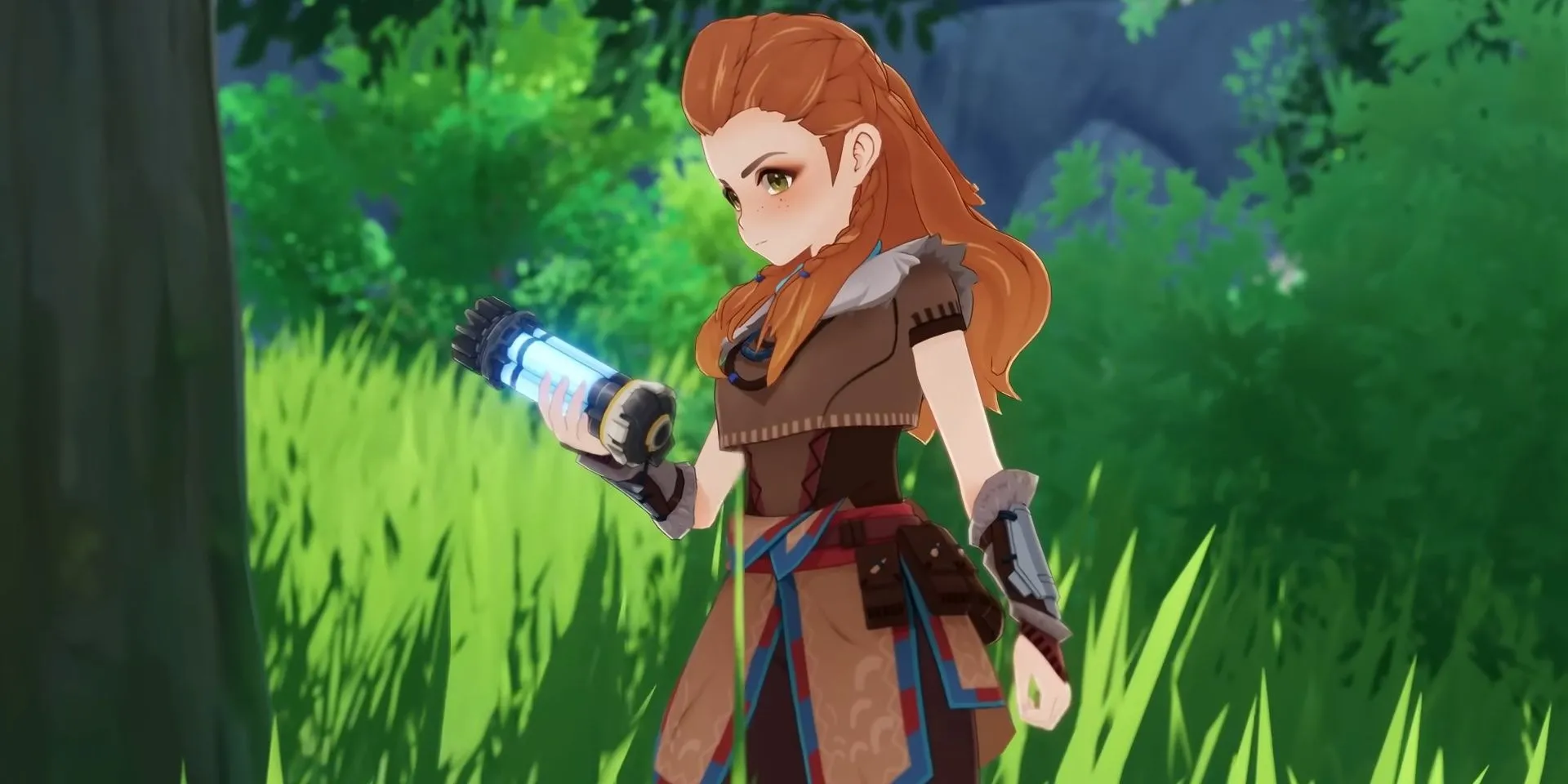 Aloy (Horizon Zero Dawn) xuất hiện trong Genshin Impact với tạo hình anime