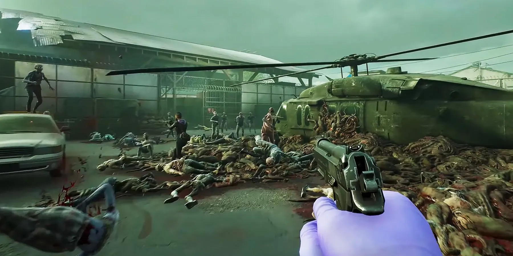 Ảnh chụp màn hình chế độ horde mode với zombie trong Back 4 Blood