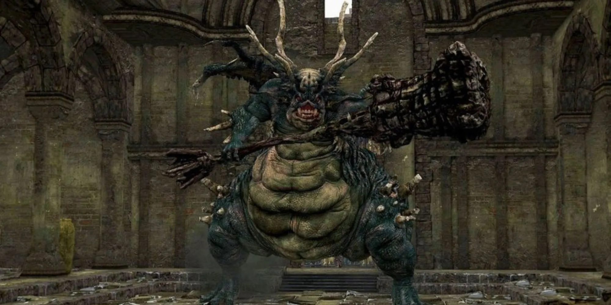 Asylum Demon trong Dark Souls 1 tại Northern Undead Asylum