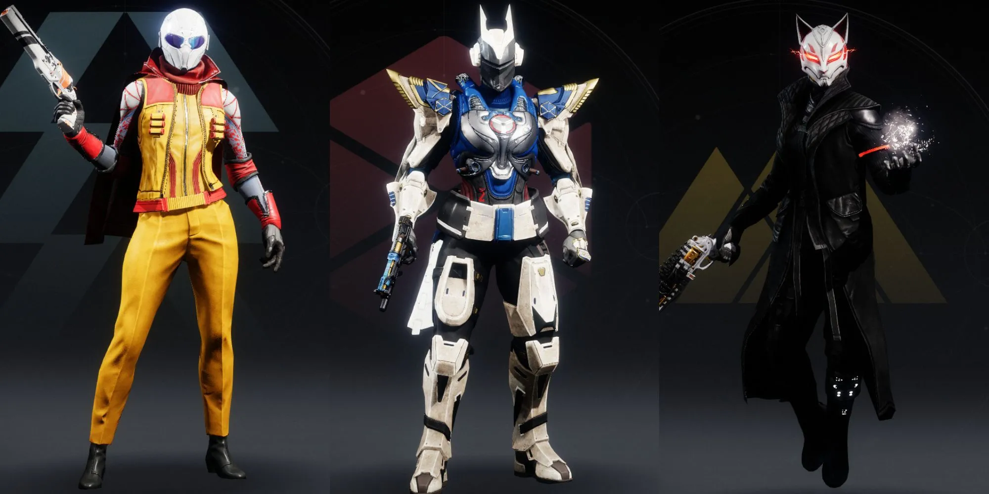Ba Guardian trong Destiny 2: Hunter, Titan và Warlock với bộ giáp tùy chỉnh độc đáo