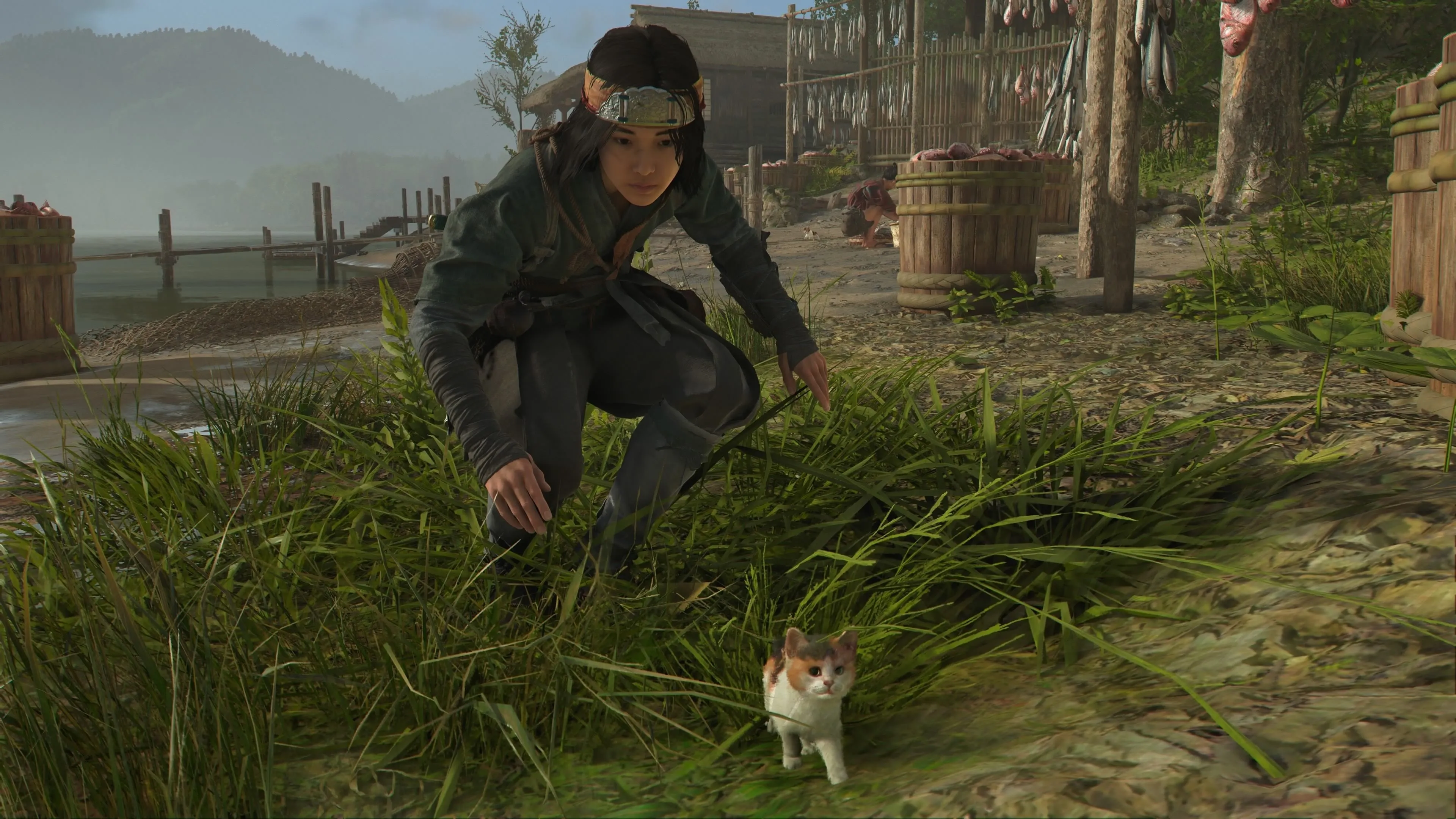 Bản đồ chỉ dẫn vị trí đảo Okishima trong Assassin's Creed Shadows, một hòn đảo lớn nằm giữa Hồ Biwa thuộc vùng Omi