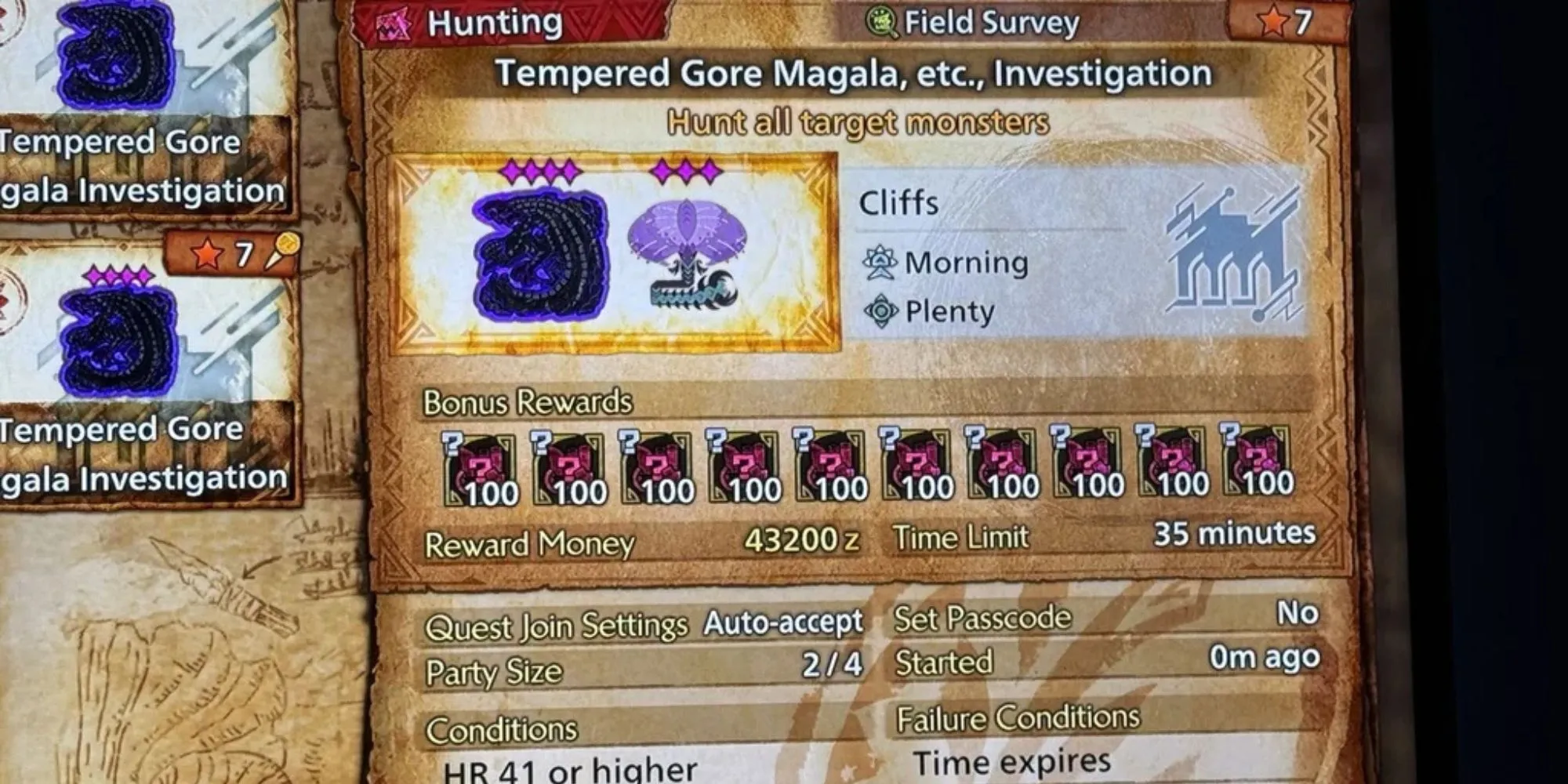 Bằng chứng nhiệm vụ gian lận phần thưởng trong Monster Hunter Wilds với vật phẩm bất thường