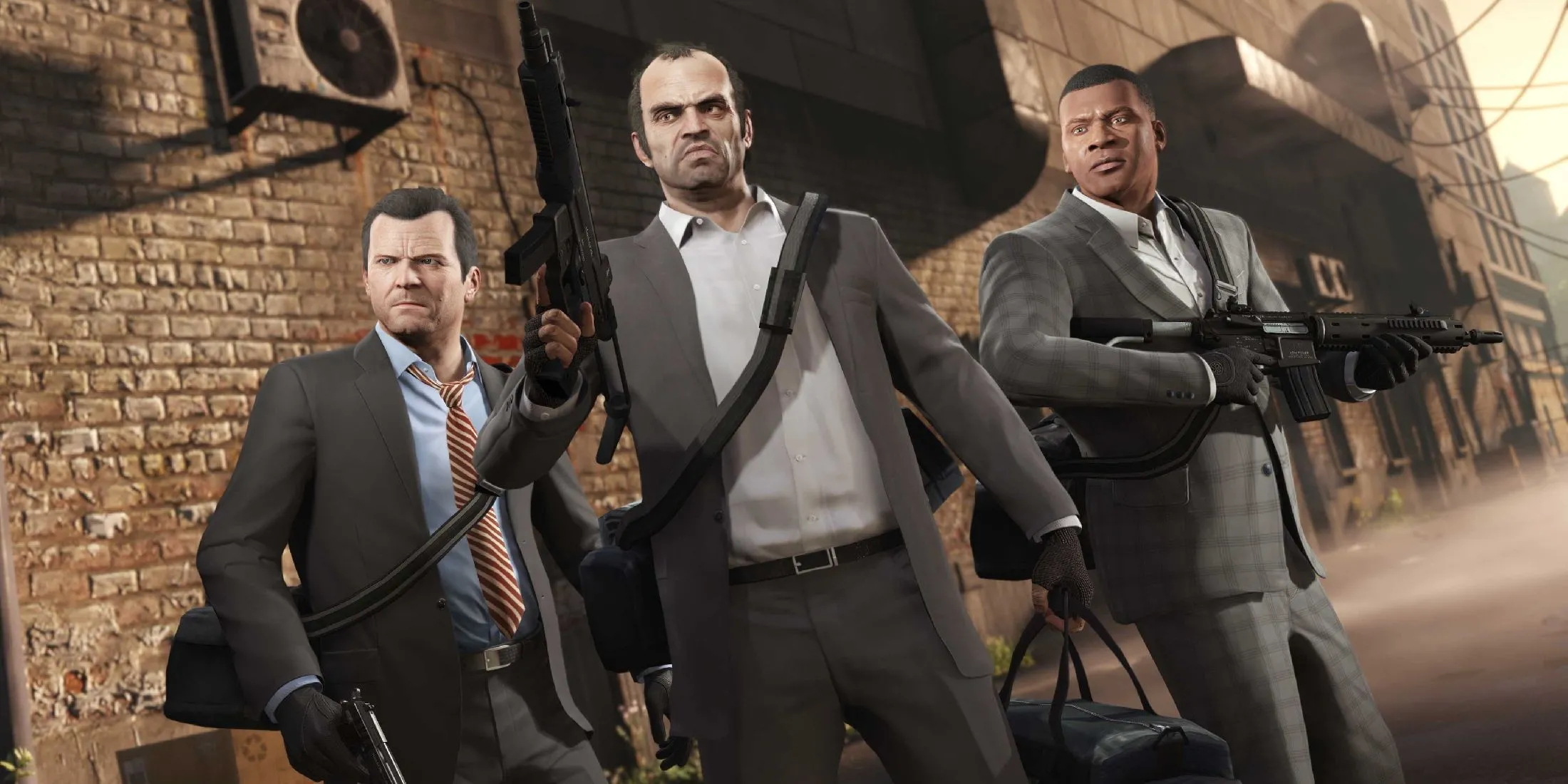 Bộ ba nhân vật chính Michael, Trevor và Franklin của GTA 5
