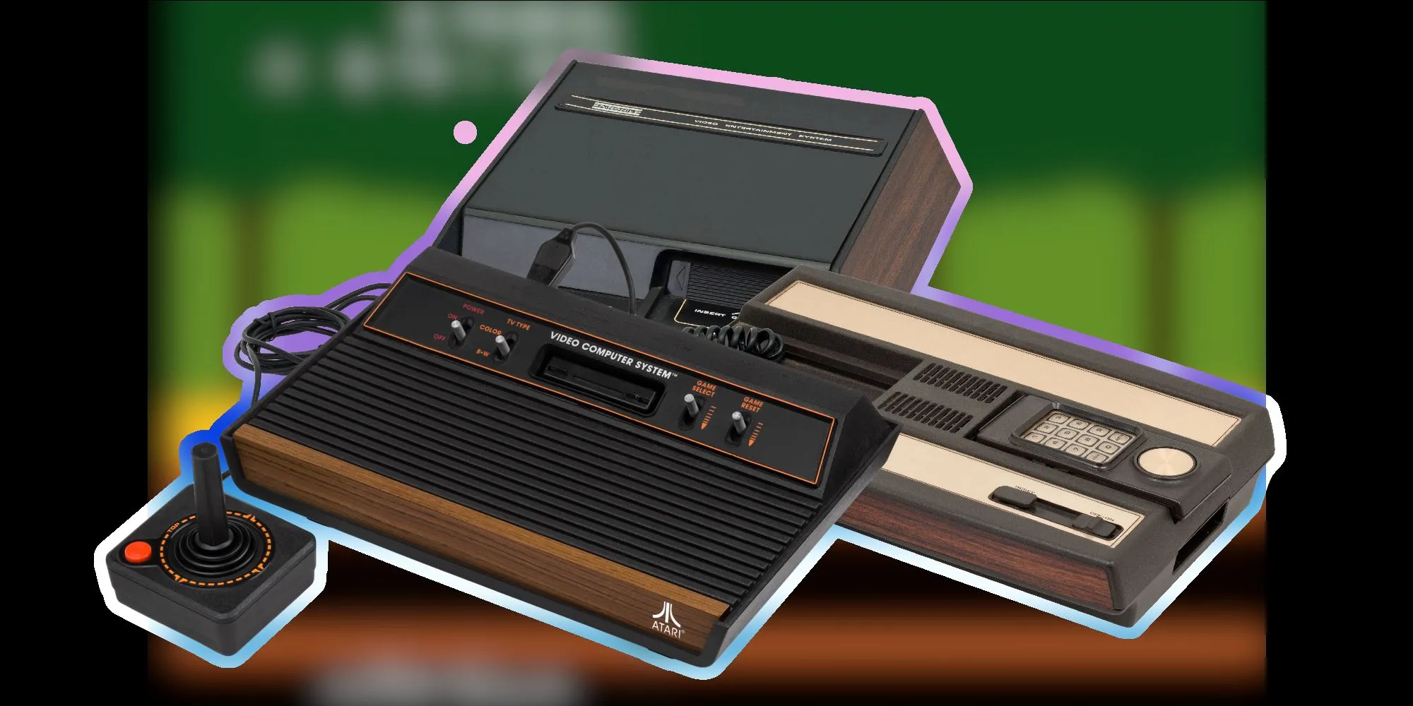 Các máy console thế hệ thứ hai, tiêu biểu là Atari 2600, Fairchild Channel F và Intellivision.