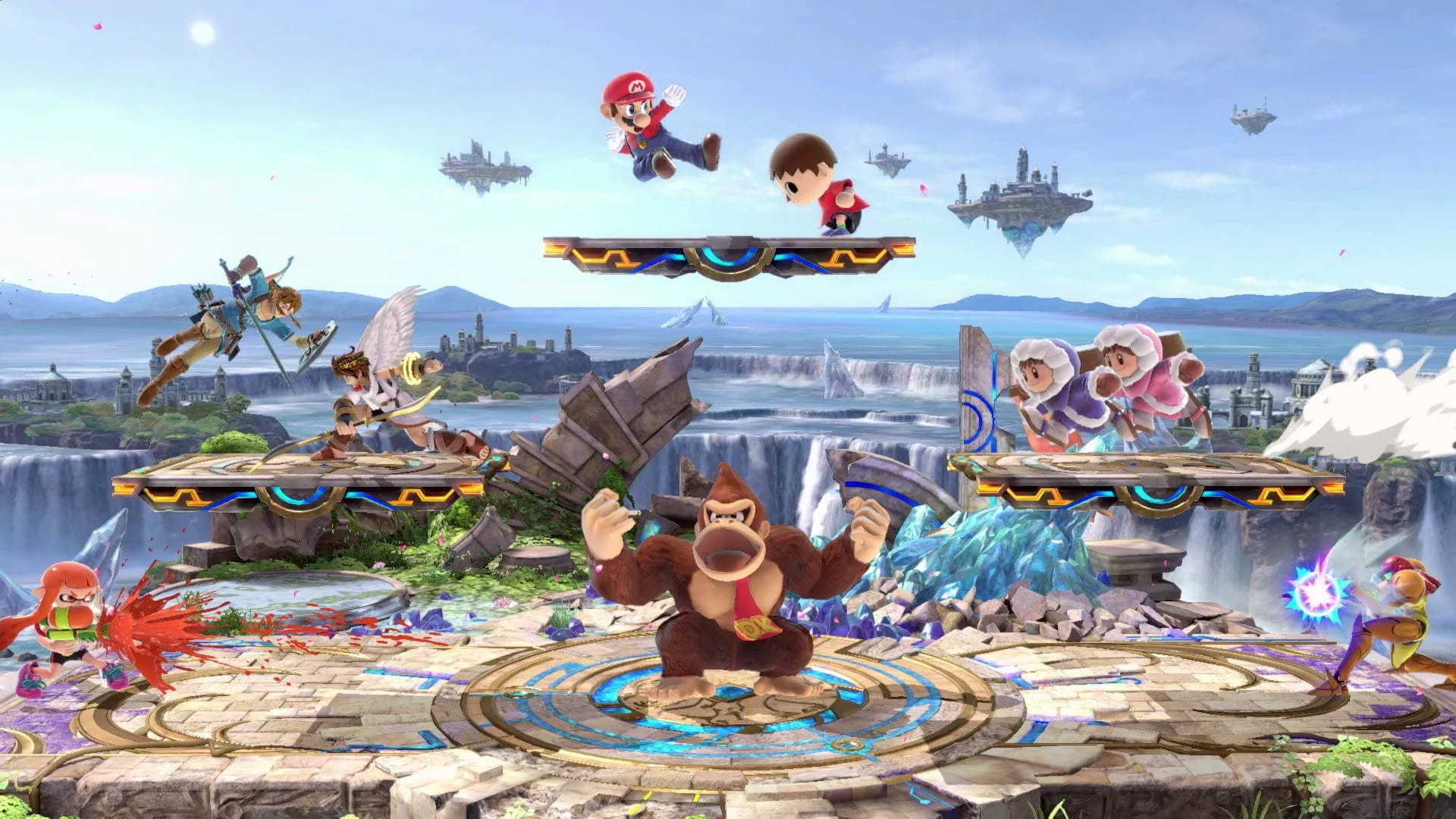 Các nhân vật Nintendo chiến đấu trong Super Smash Bros. Ultimate