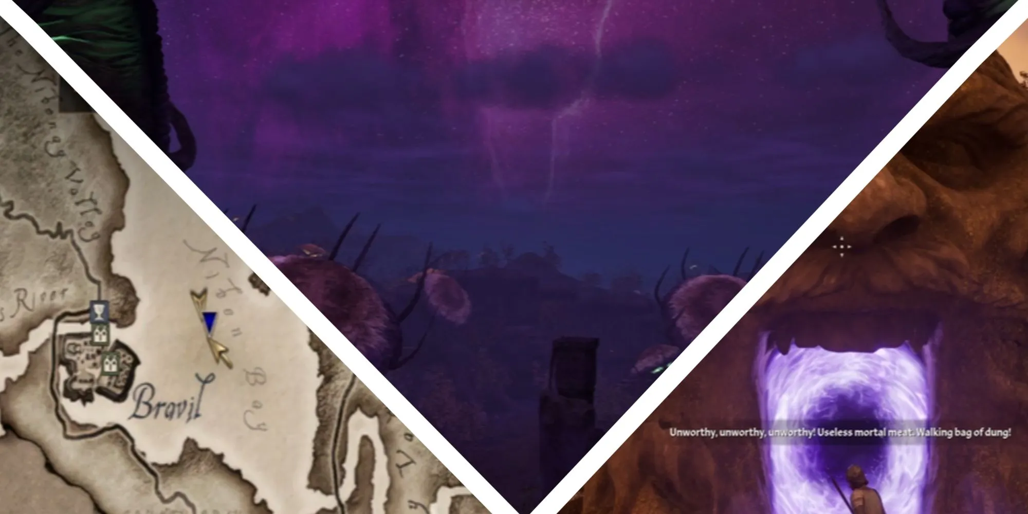 Cảnh Shivering Isles trong Oblivion Remastered