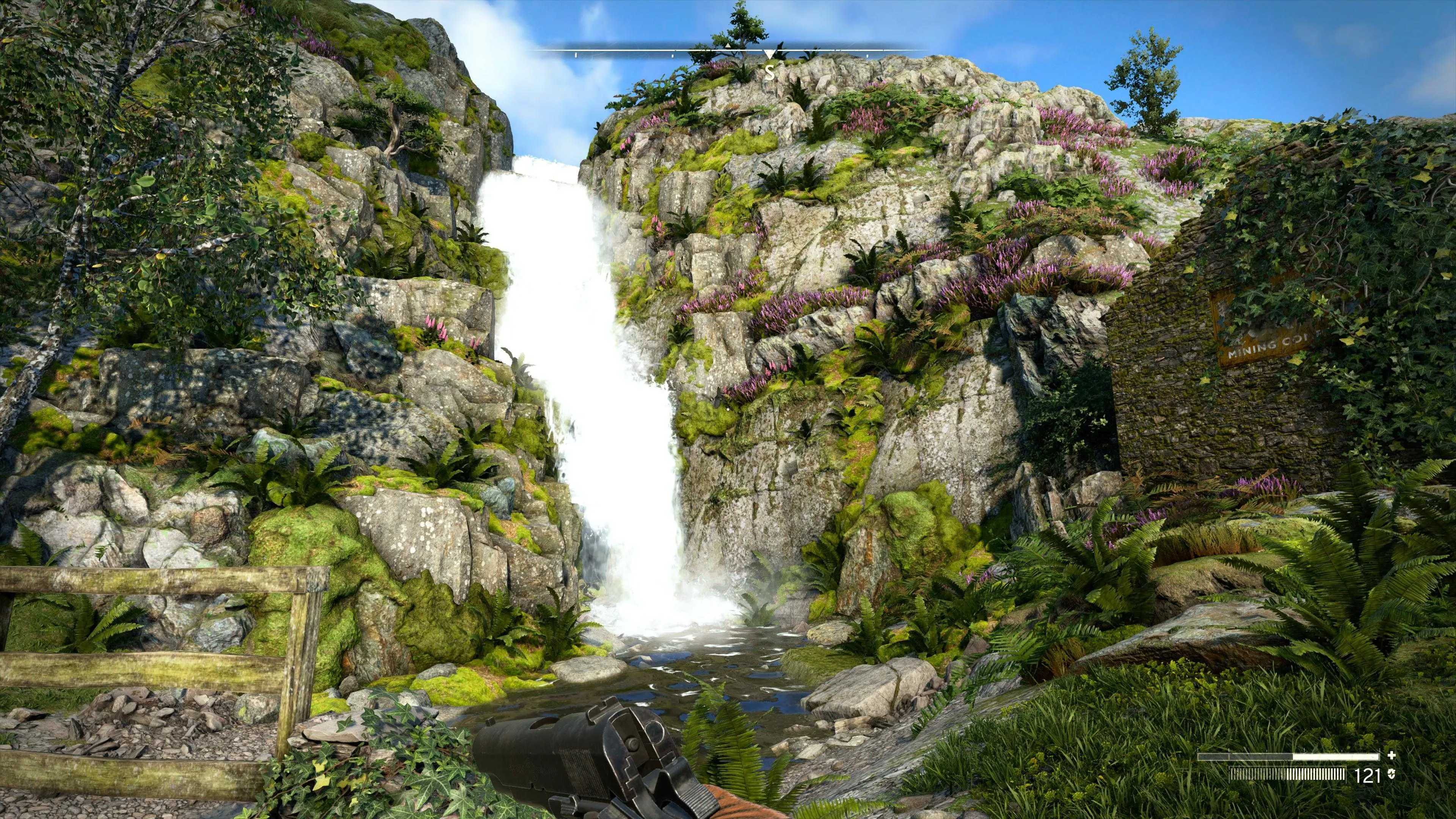 Cảnh thác nước tuyệt đẹp trong game Atomfall