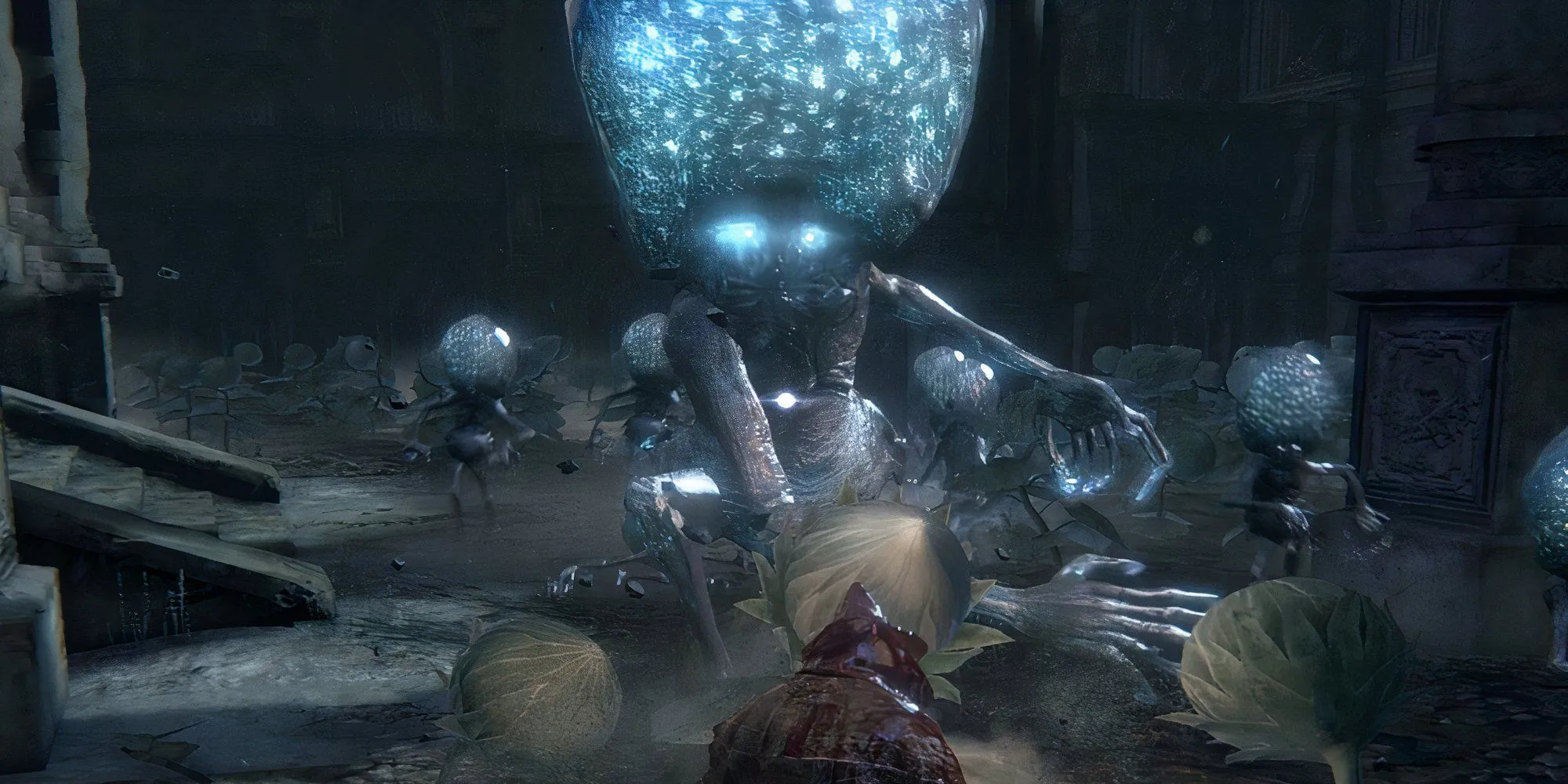 Celestial Emissary, một sinh vật ngoài hành tinh khổng lồ trong Bloodborne
