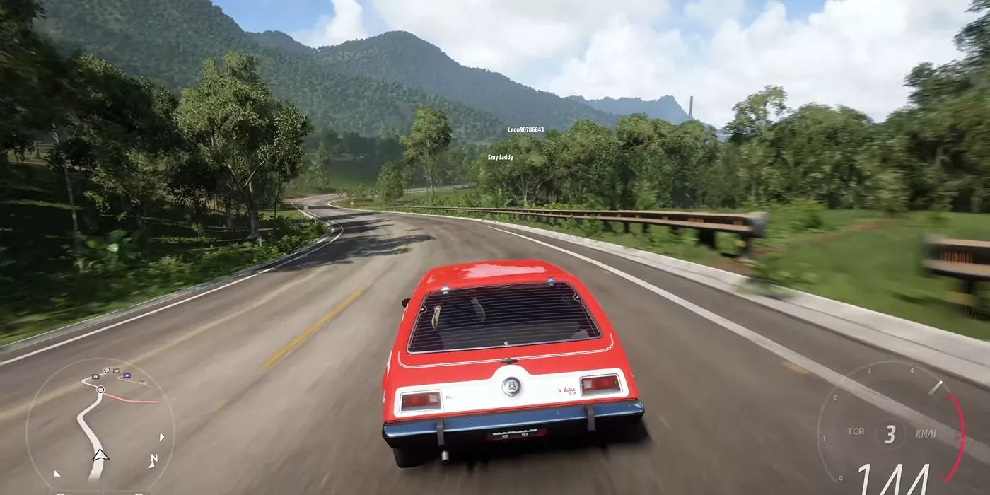 Chiếc AMC Gremlin 1973 trong game đua xe Forza Horizon 5