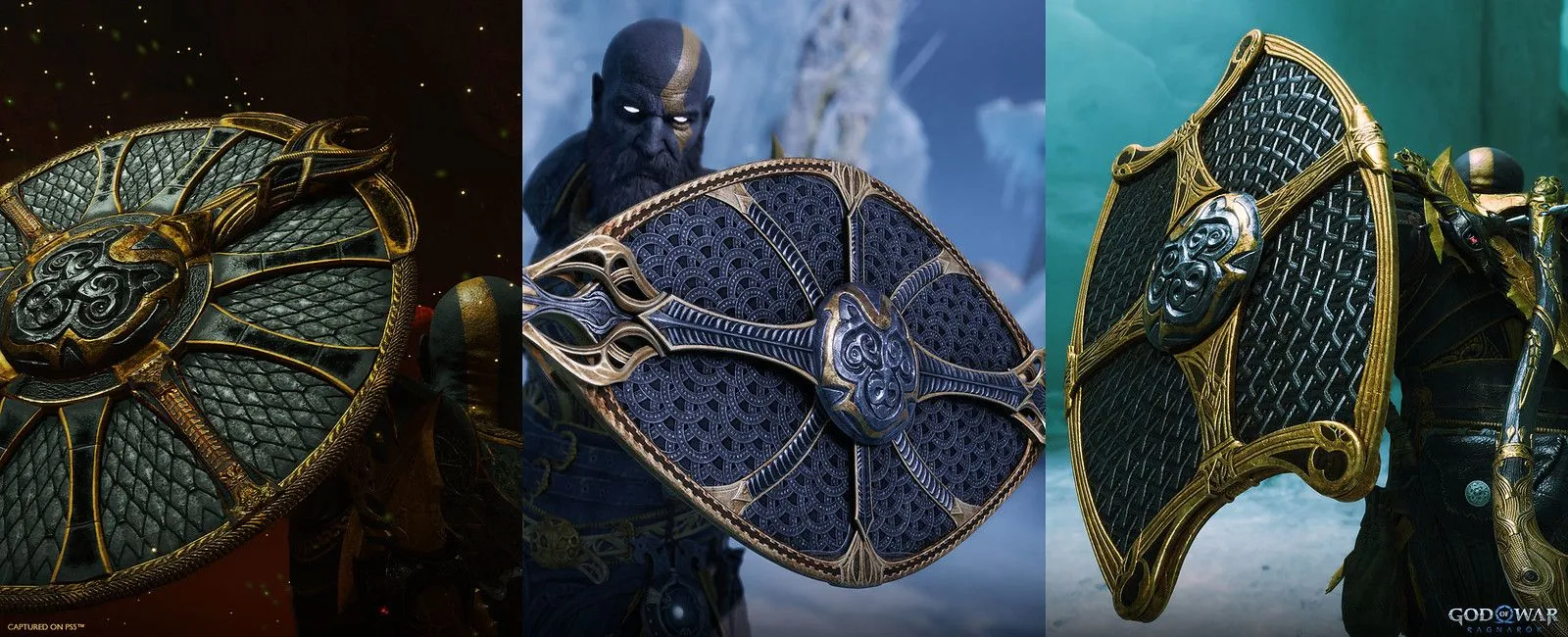 Chiếc khiên Dark Odyssey với thiết kế độc đáo trong God of War Ragnarok