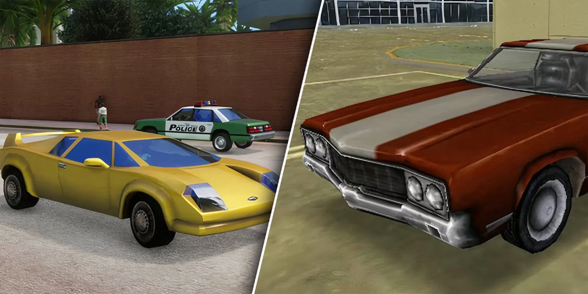 Chiếc xe cơ bắp Sabre Turbo màu đỏ trong GTA Vice City