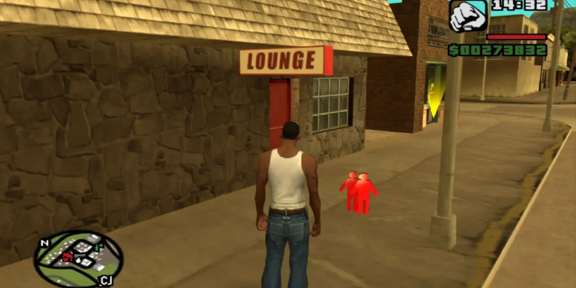 CJ và một nhân vật khác trong chế độ co-op hạn chế của GTA San Andreas
