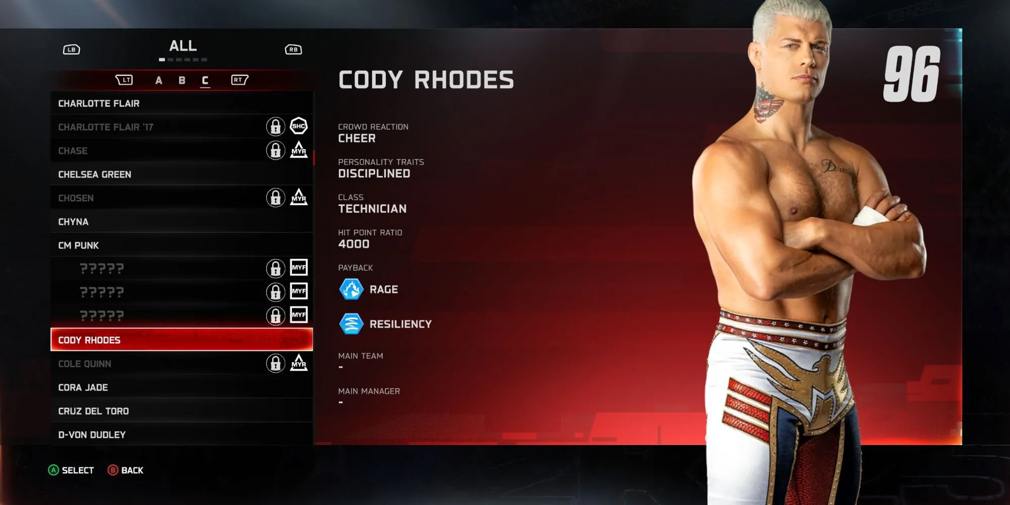 Cody Rhodes, một Technician bậc thầy trong WWE 2K25, sẵn sàng cho những pha xử lý kỹ thuật