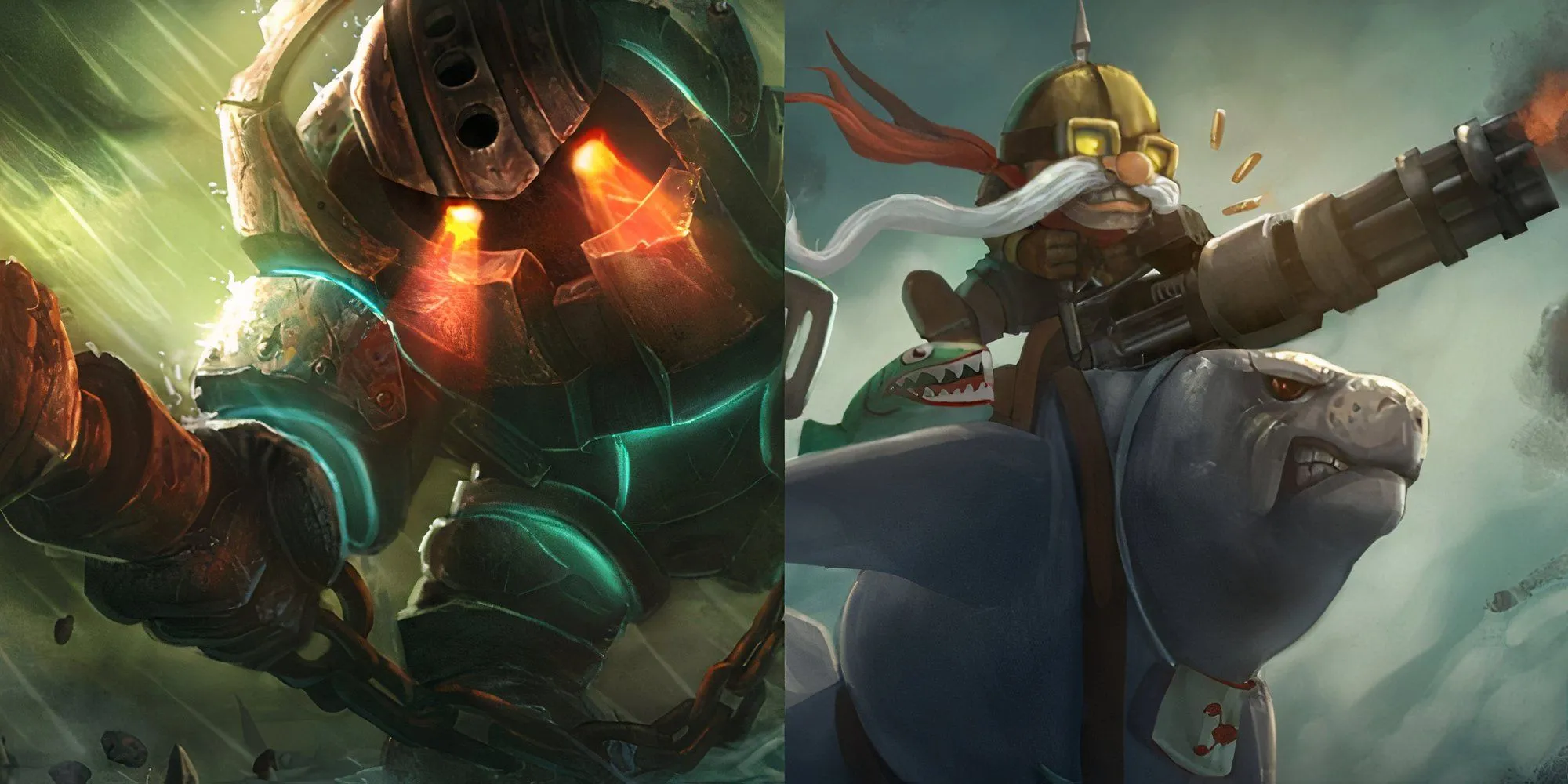 Corki và Nautilus với khả năng gây sát thương và khống chế mạnh mẽ đầu trận