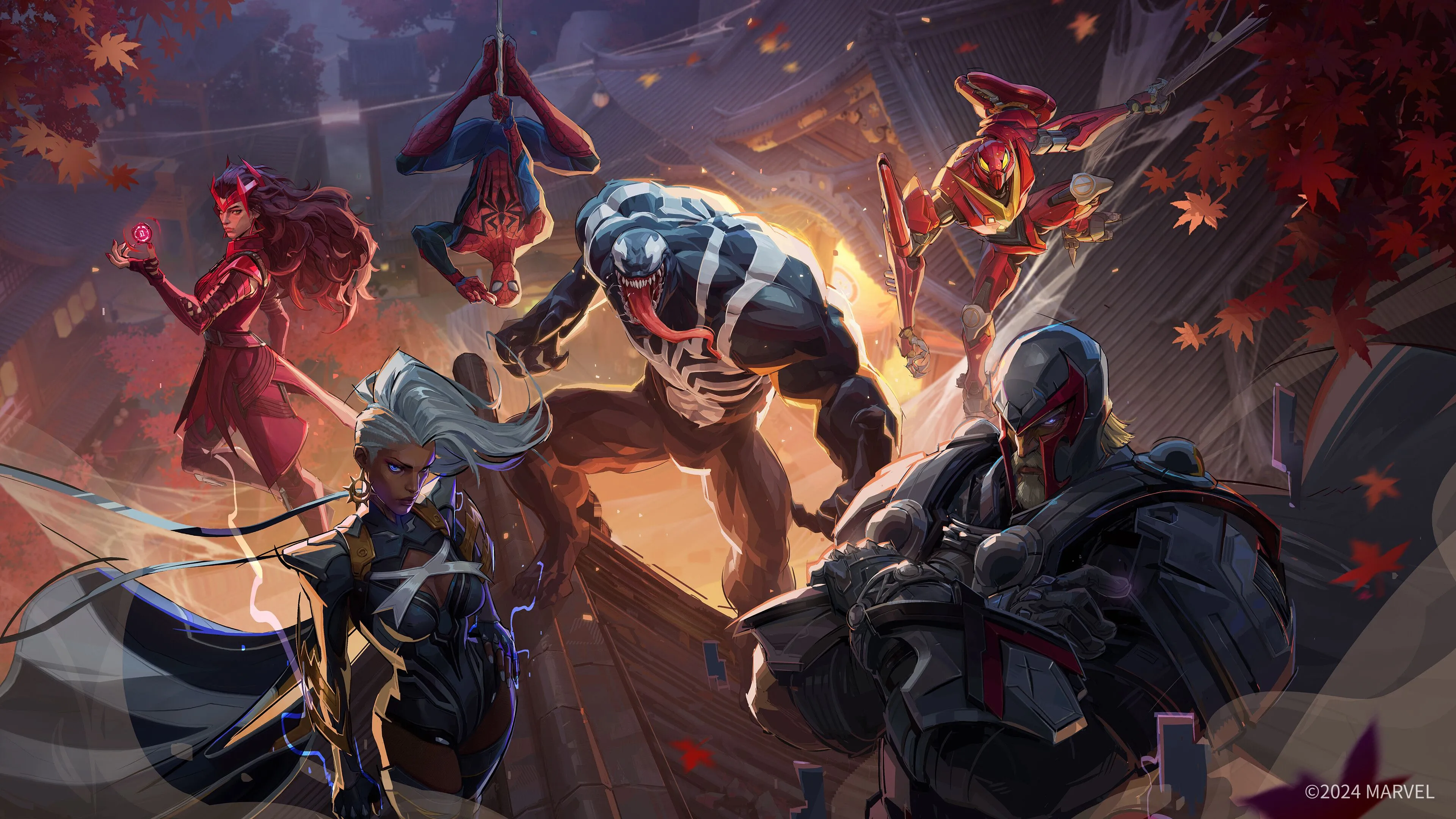 Dàn anh hùng Marvel Rivals trong một trận chiến kịch tính