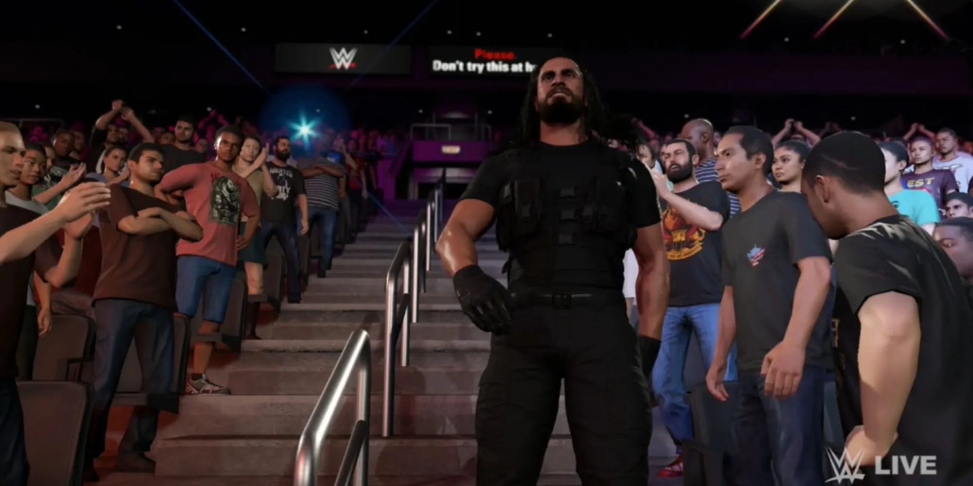 Đô vật Seth Rollins ra sân trong game WWE 2K25