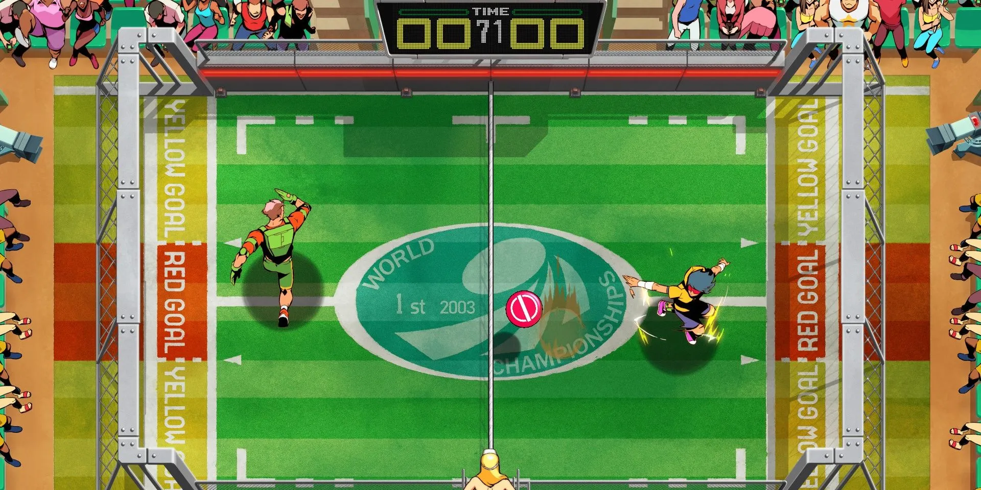 Gameplay ném đĩa tốc độ cao trong Windjammers 2