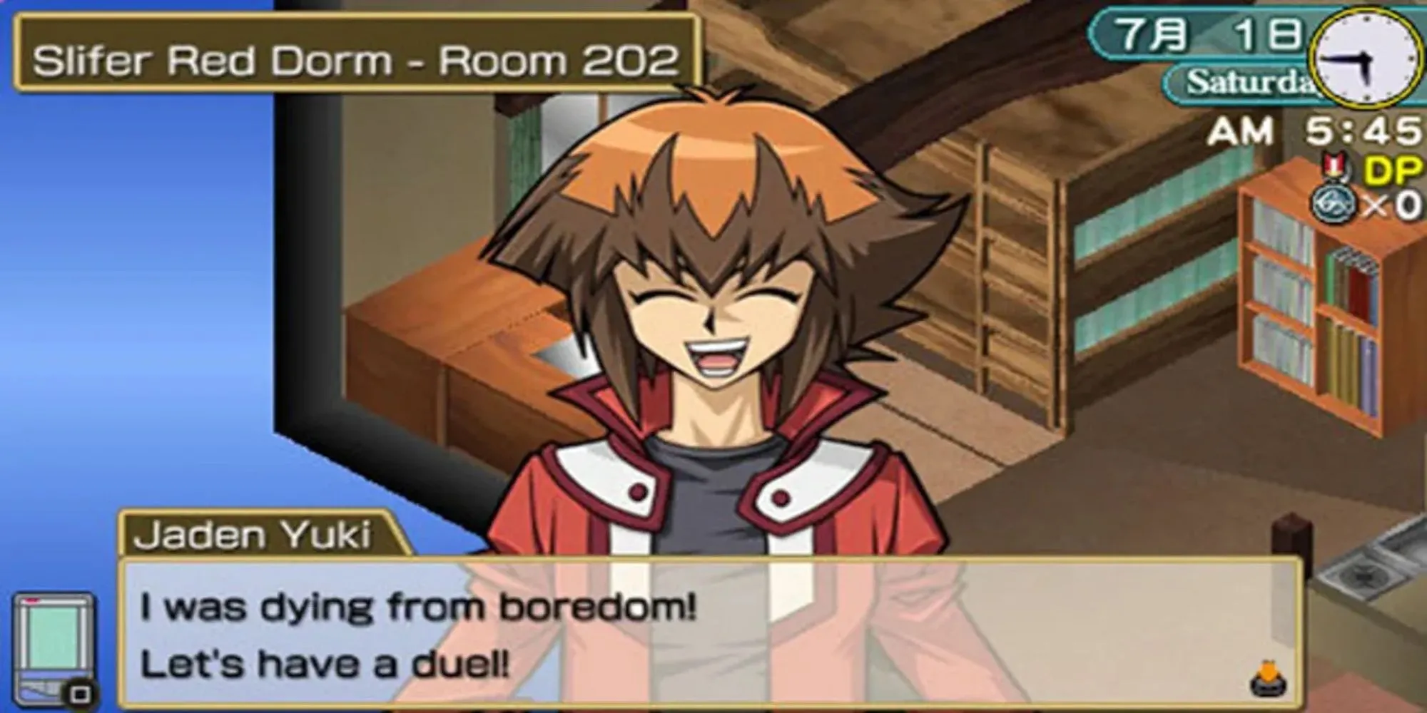 Giao diện game đấu bài Yu-Gi-Oh! Tag Force 5 trên PSP