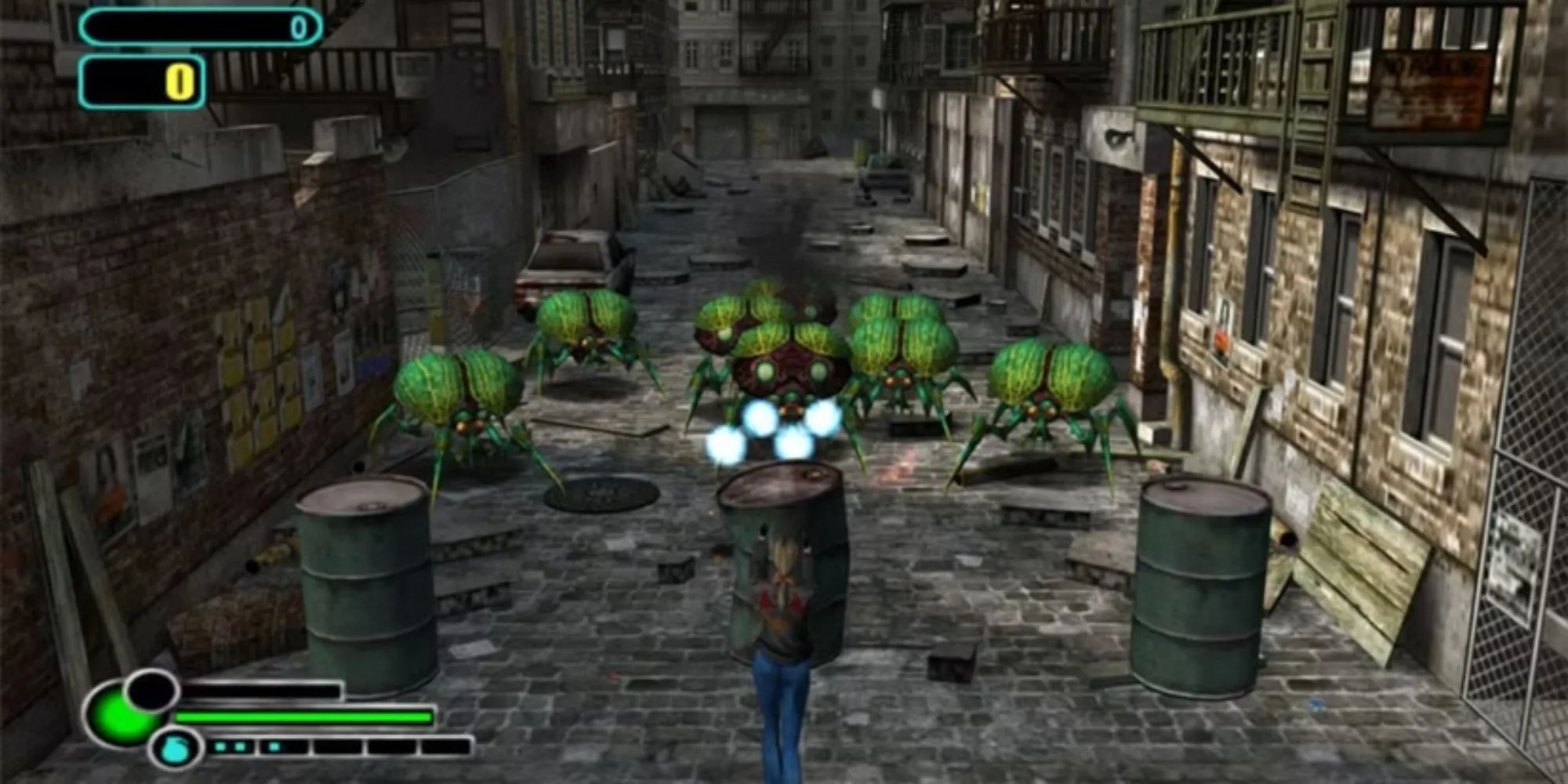 Giao diện gameplay của Space Raiders với tàu vũ trụ và kẻ thù ngoài hành tinh