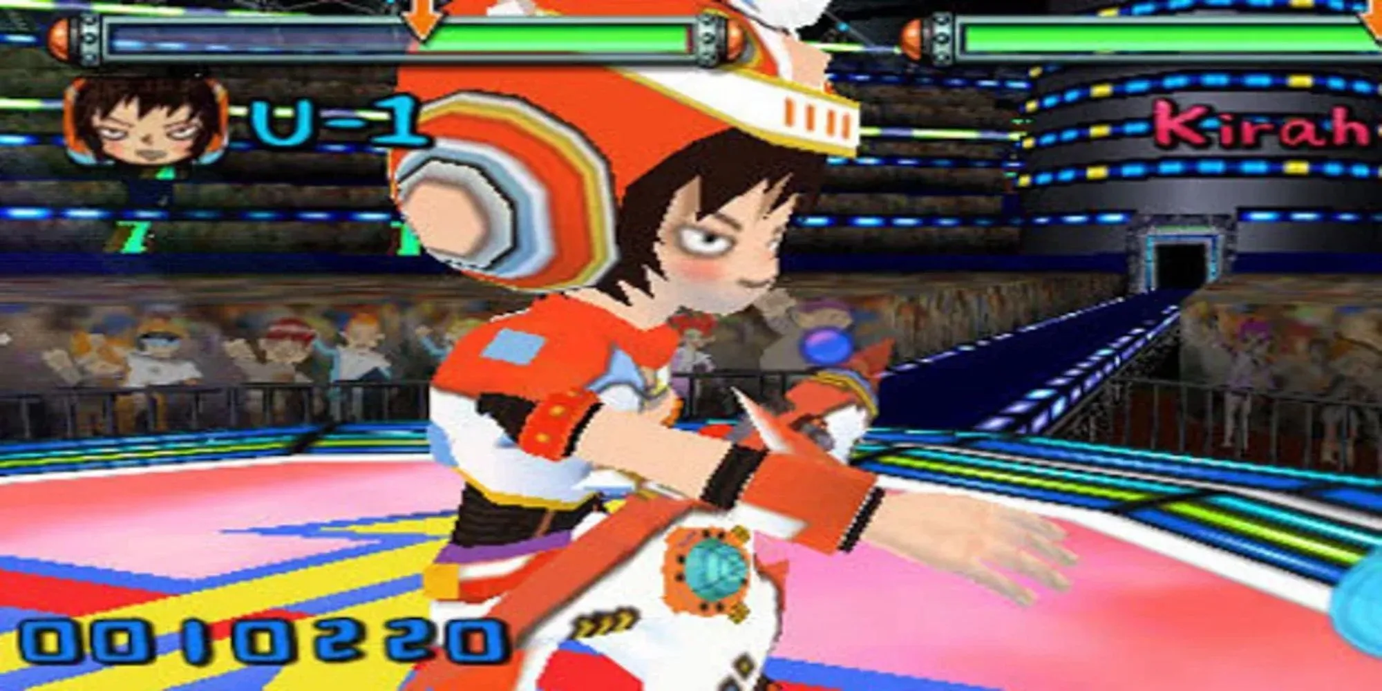 Gitaroo Man Lives! trên PSP với nhân vật U-1 đang chơi guitar