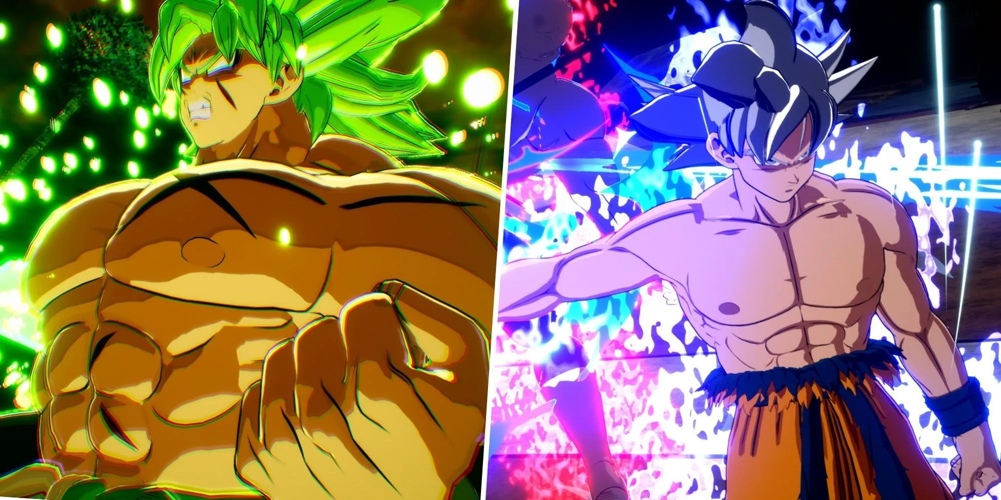 Goku và Broly đối đầu trong Dragon Ball Sparking Zero, minh họa cho các nhân vật mạnh mẽ