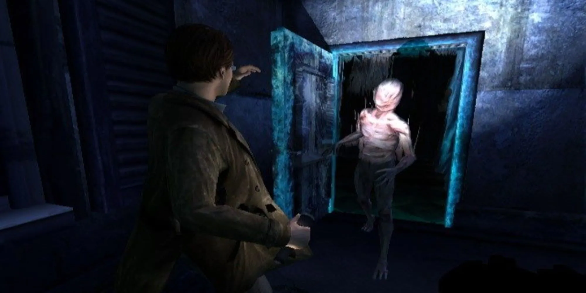 Harry Mason chạm trán kẻ thù trong Silent Hill Shattered Memories, bản remake tâm lý kinh dị với cơ chế độc đáo.