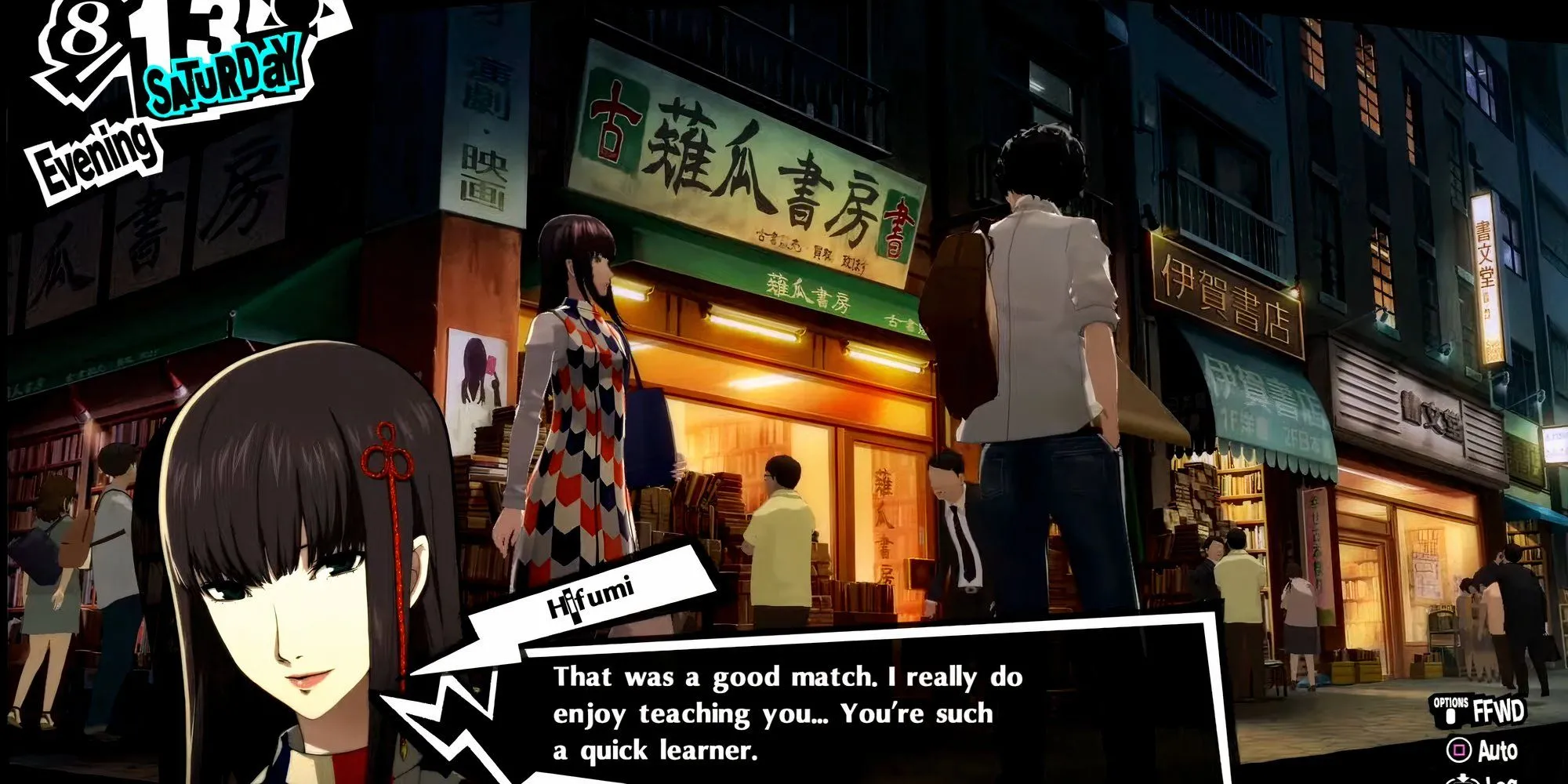 Hifumi Togo dẫn Joker đến khu phố sách Jinbocho trong Persona 5 Royal