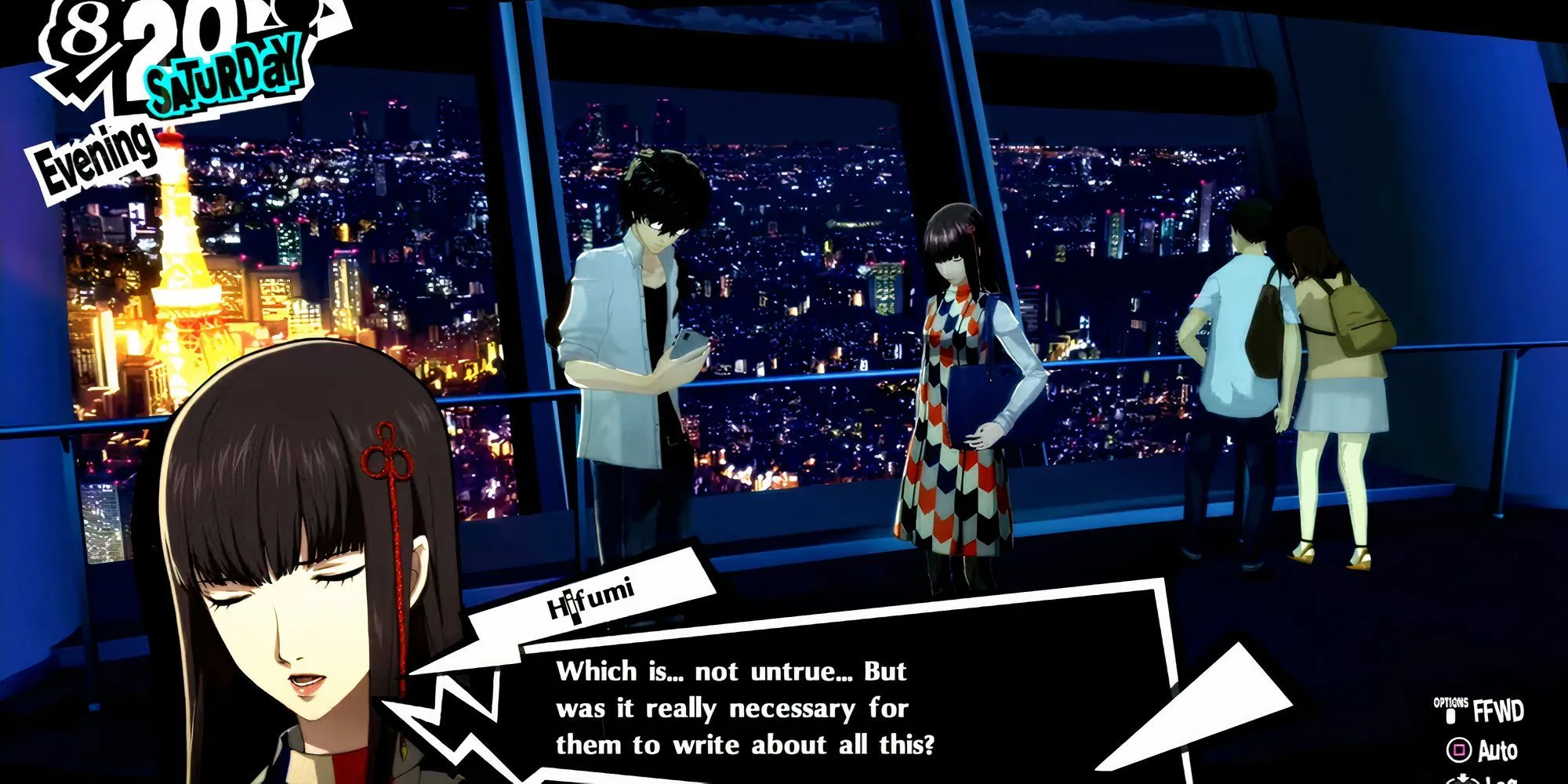 Hifumi Togo tâm sự với Joker về gia đình mình trong Persona 5 Royal