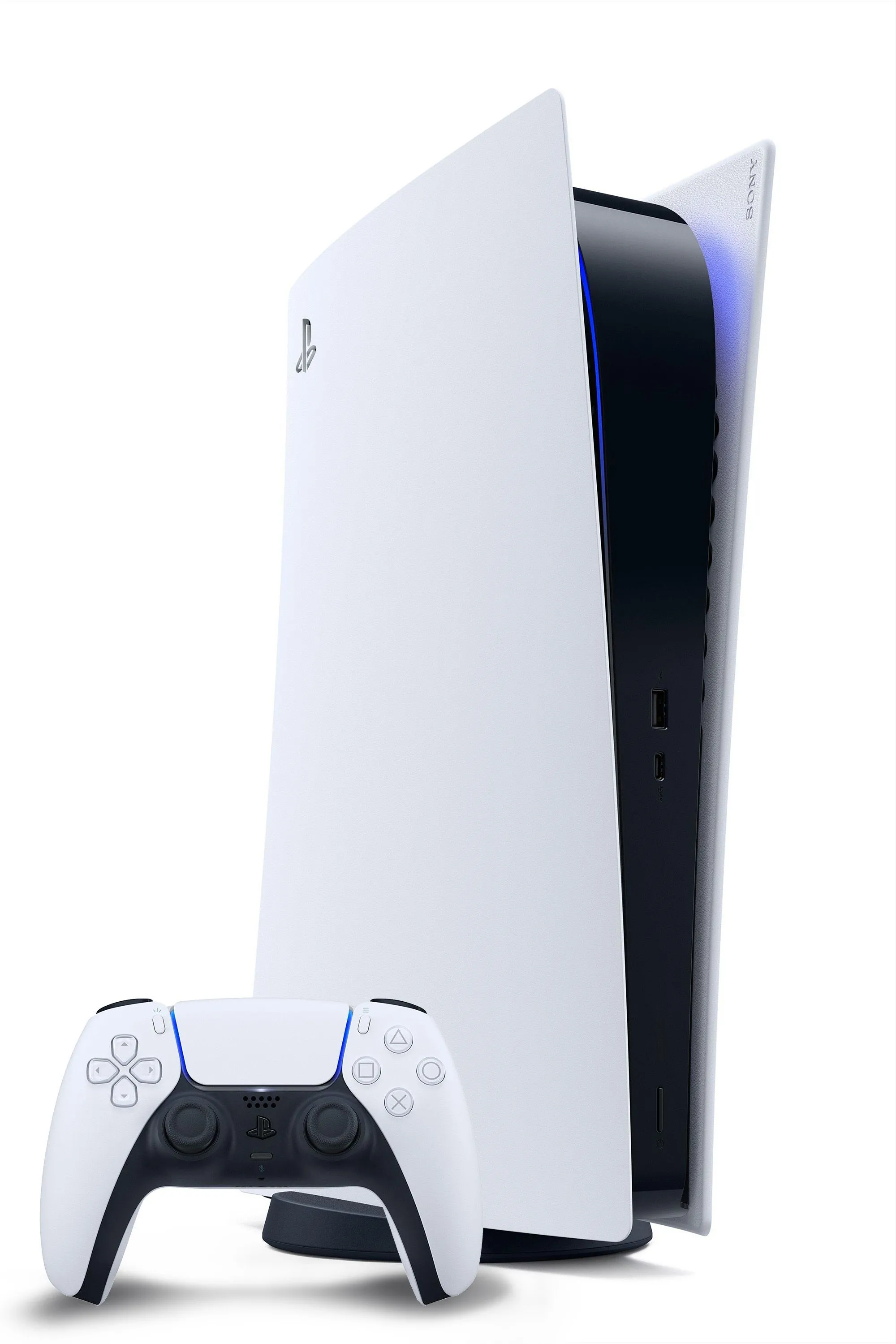 Hình ảnh console Sony PlayStation 5 (PS5) màu trắng, thiết bị chơi game có nguy cơ tăng giá trong tương lai