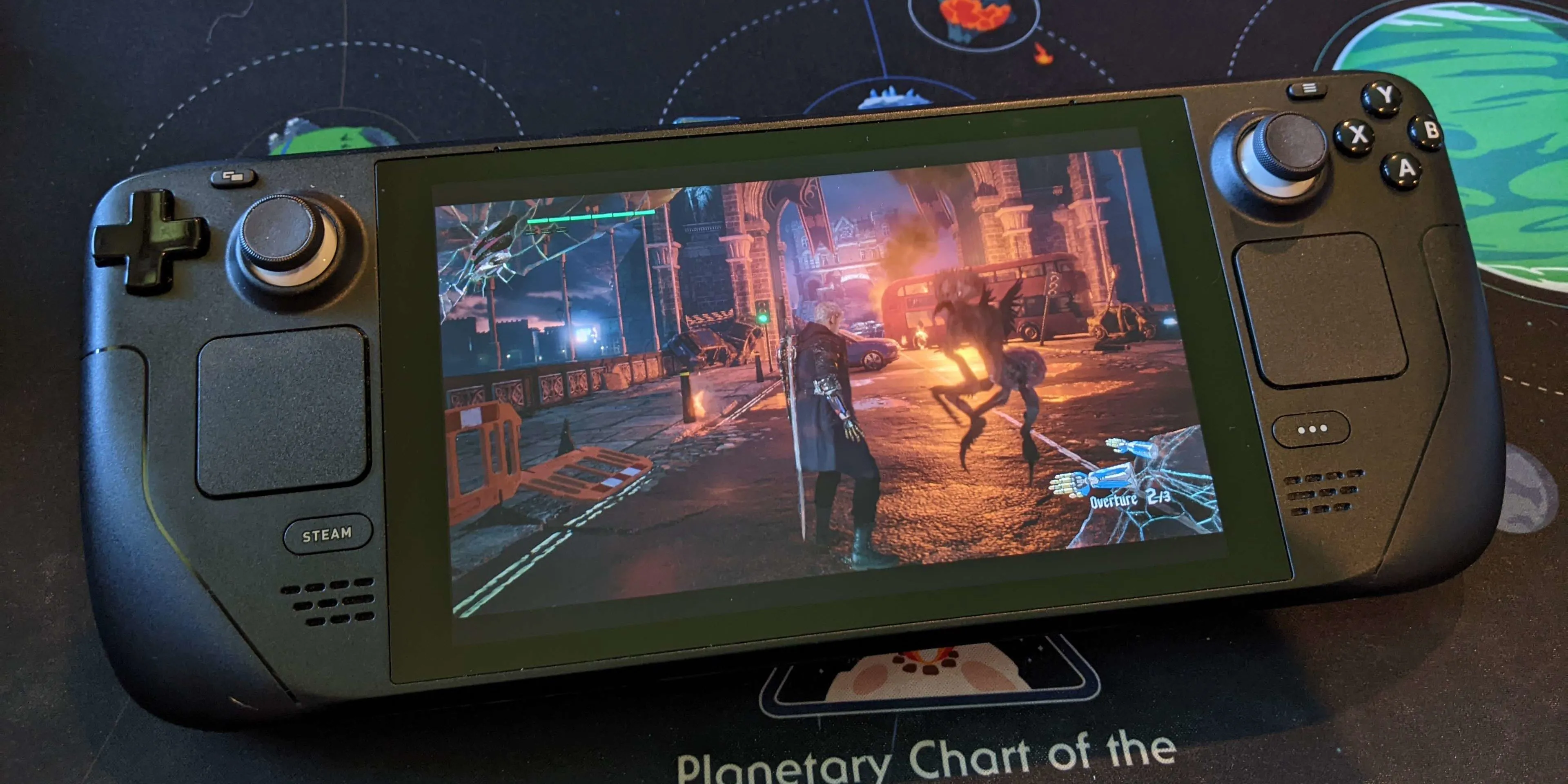 Hình ảnh game Devil May Cry 5 đang chạy trên Steam Deck.