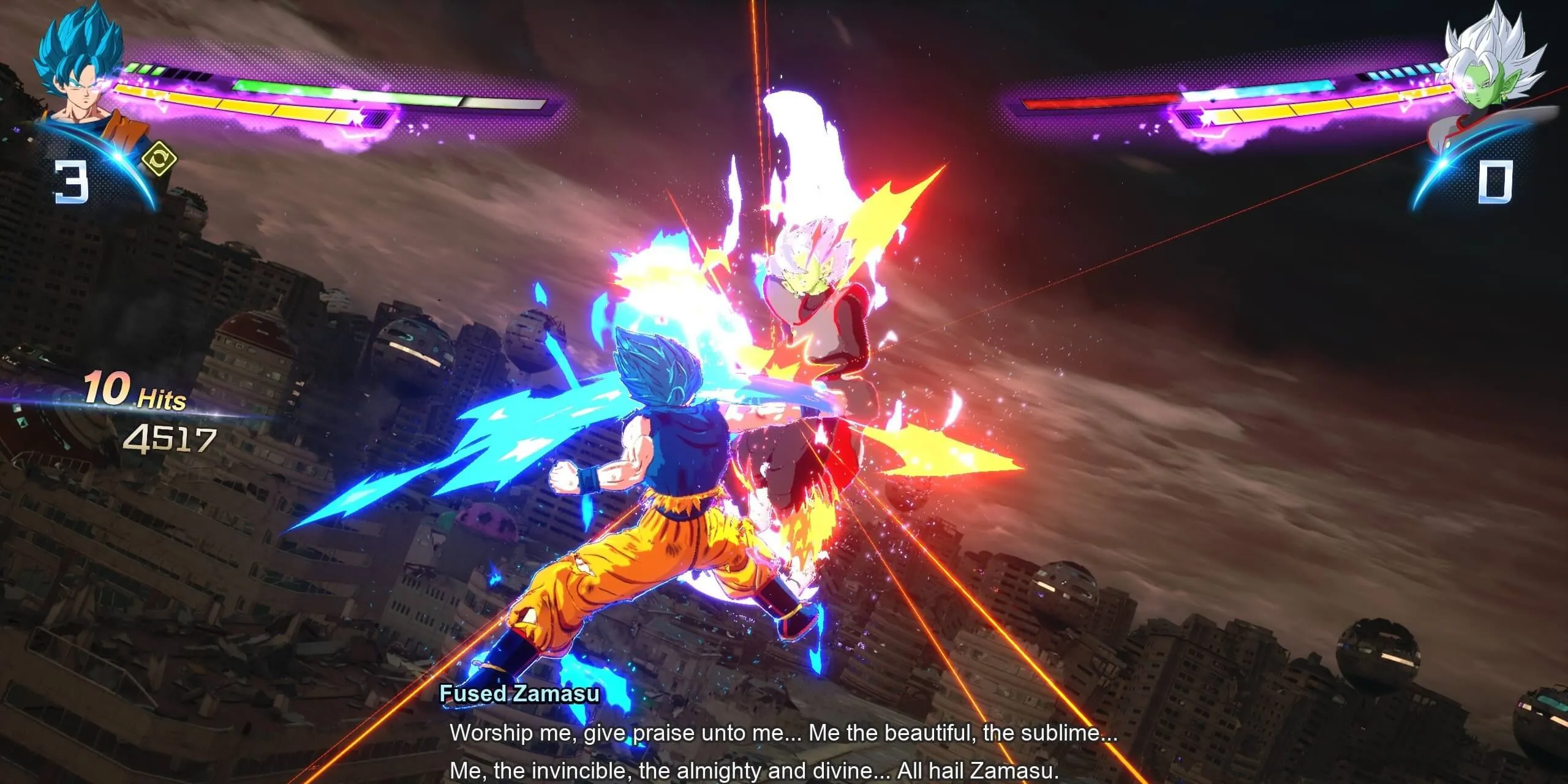 Hình ảnh Goku trong Dragon Ball Sparking Zero sử dụng Sparking Mode tung combo liên hoàn