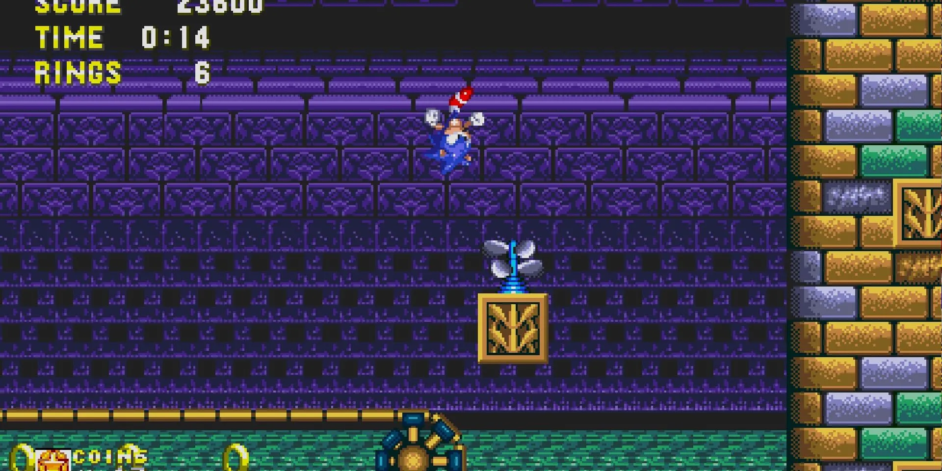 Hình ảnh màn chơi Hydrocity Zone trong Sonic the Hedgehog 3 &amp; Knuckles