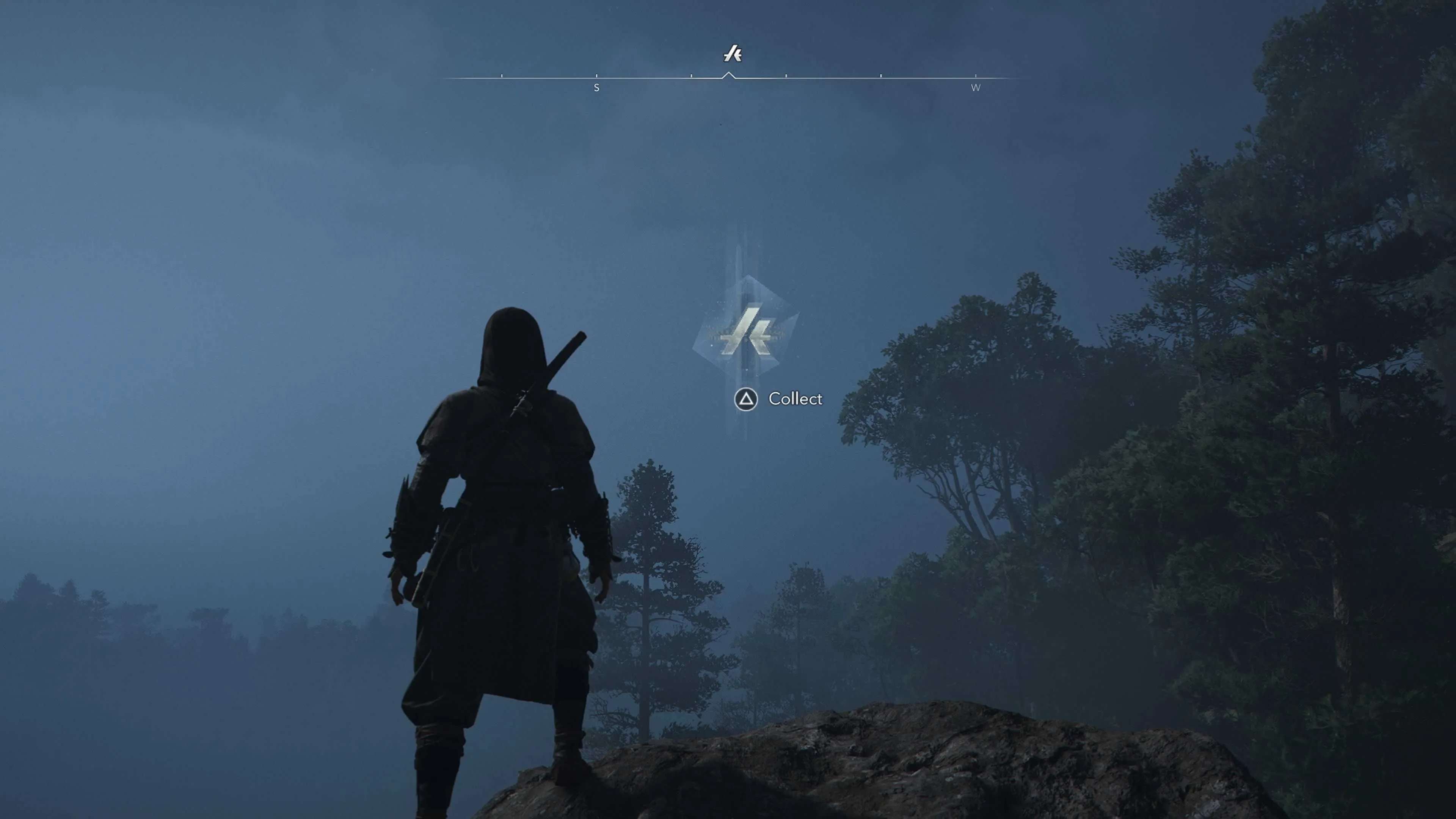 Hình ảnh một chiếc chìa khóa trôi nổi trong thế giới Assassin's Creed Shadows, một dạng Animus glitch