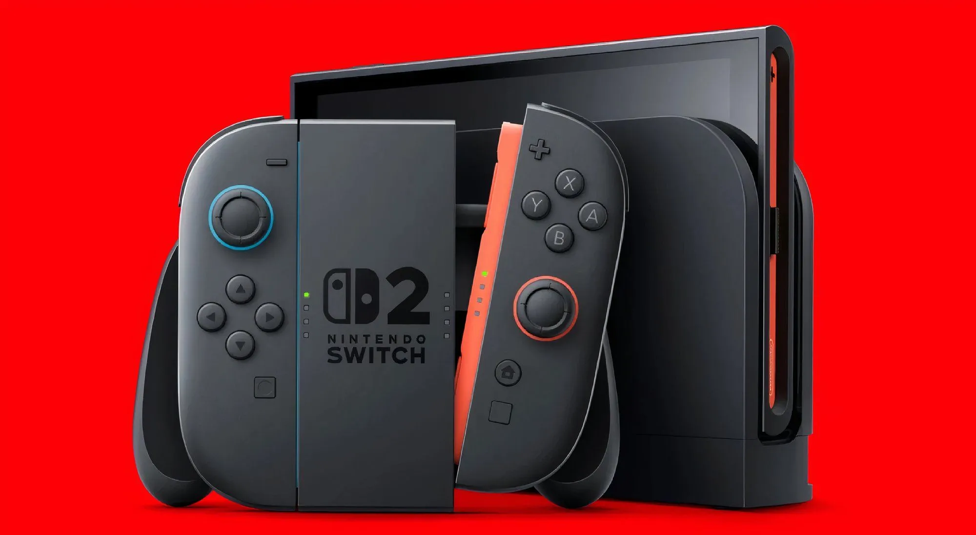 Hình ảnh render hoặc quảng cáo của máy chơi game Nintendo Switch 2