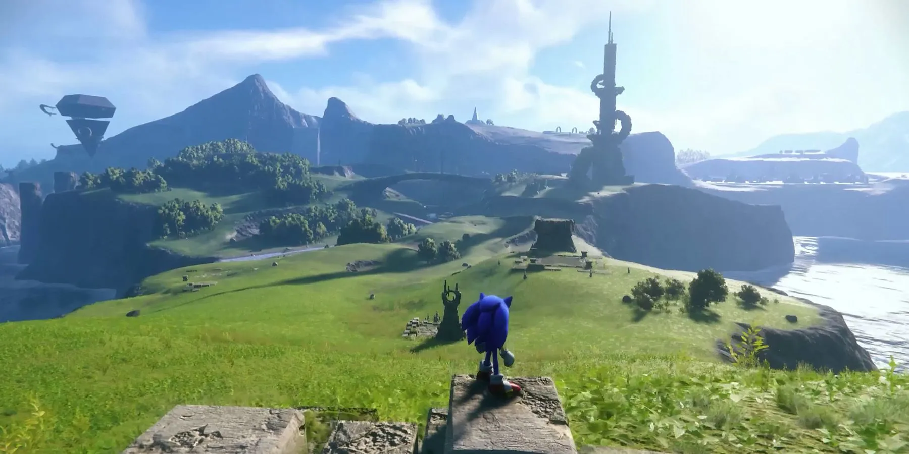 Hình ảnh Sonic trong game Sonic Frontiers trên Nintendo Switch