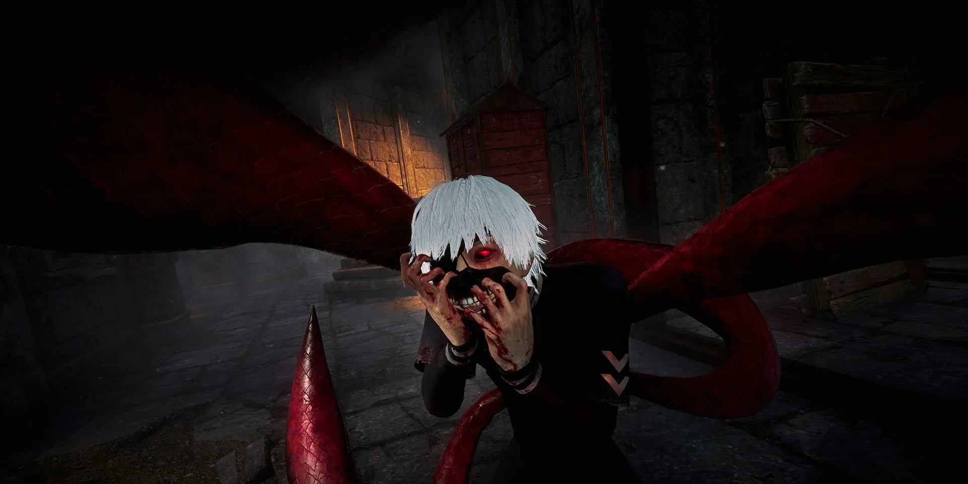 Ken Kaneki từ Tokyo Ghoul biến hình ghoul trong Dead by Daylight