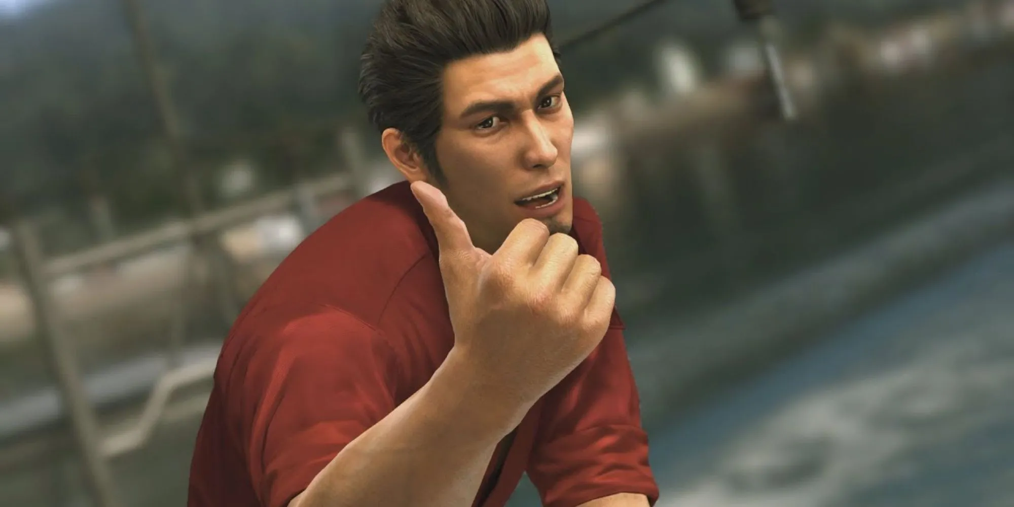 Kiryu Kazuma mỉm cười trình bày Today Is A Diamond trong Yakuza 6