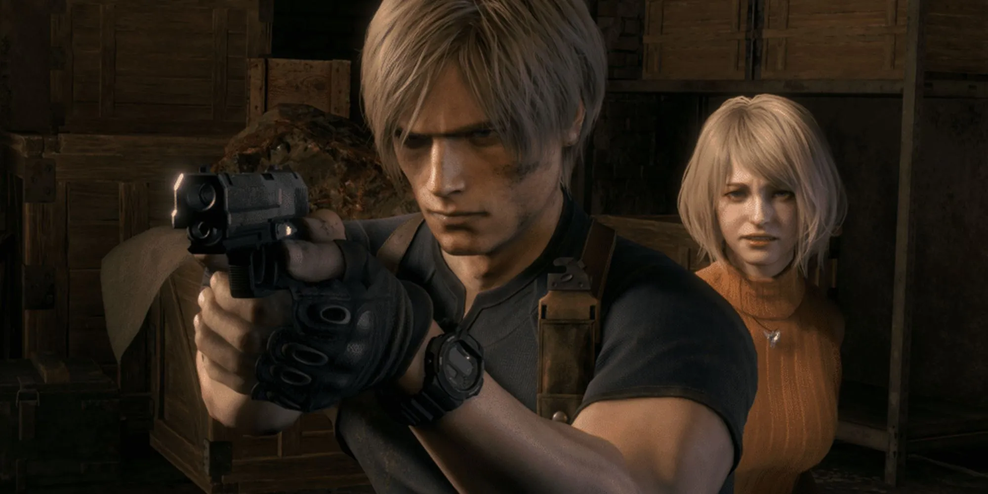 Leon Kennedy và Ashley Graham trong Resident Evil 4 Remake, tựa game tiền nhiệm gần nhất của RE9