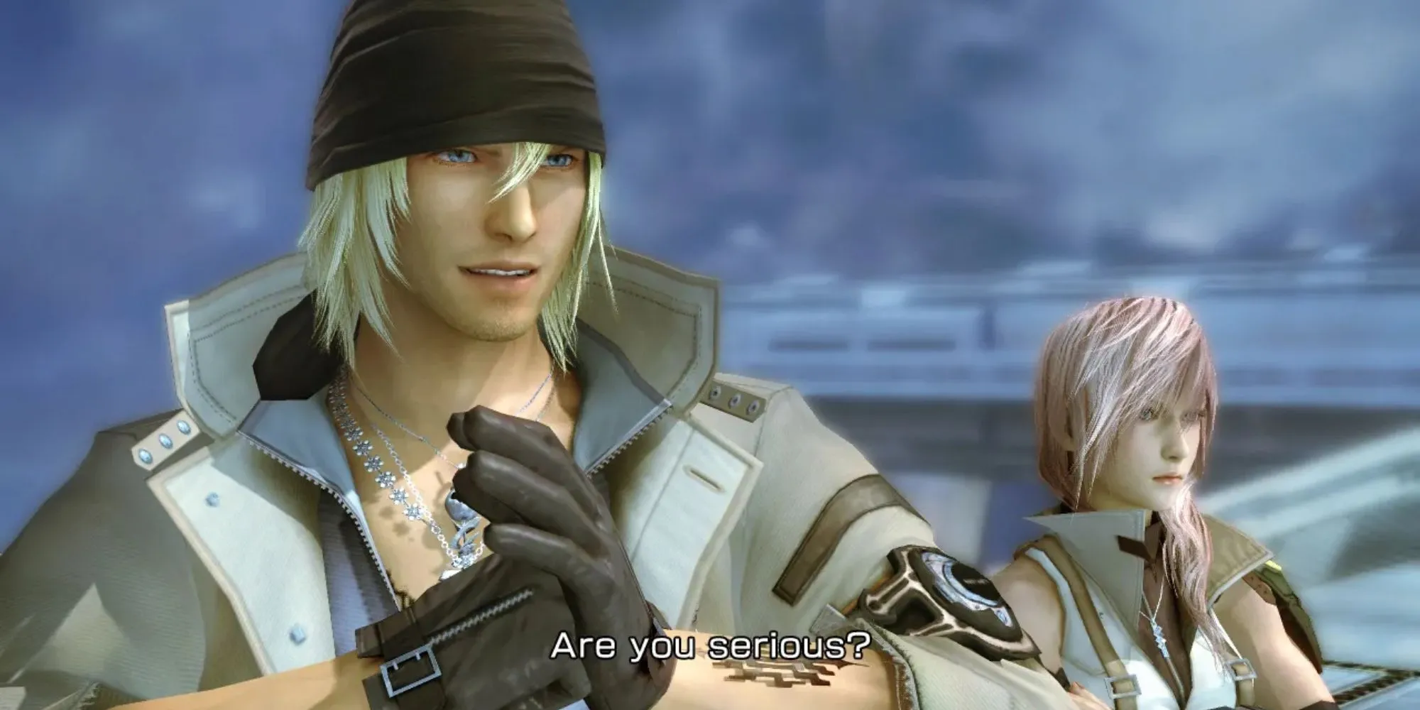 Lightning và Snow trong Final Fantasy XIII, tựa game được lồng tiếng đầy đủ