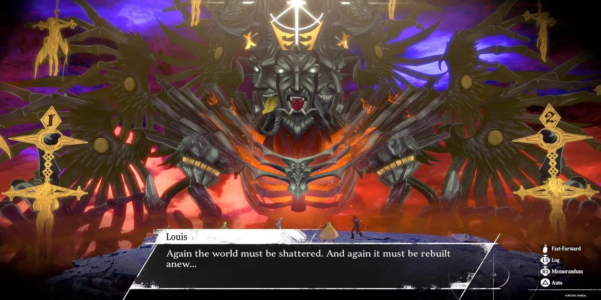 Louis Guiabern trong Metaphor: ReFantazio biến hình thành Destroyer Charadrius với nhiều mặt nạ