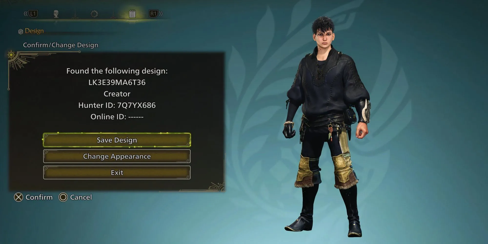 Mã tạo hình nhân vật Sung Jinwoo từ Solo Leveling trong Monster Hunter Wilds
