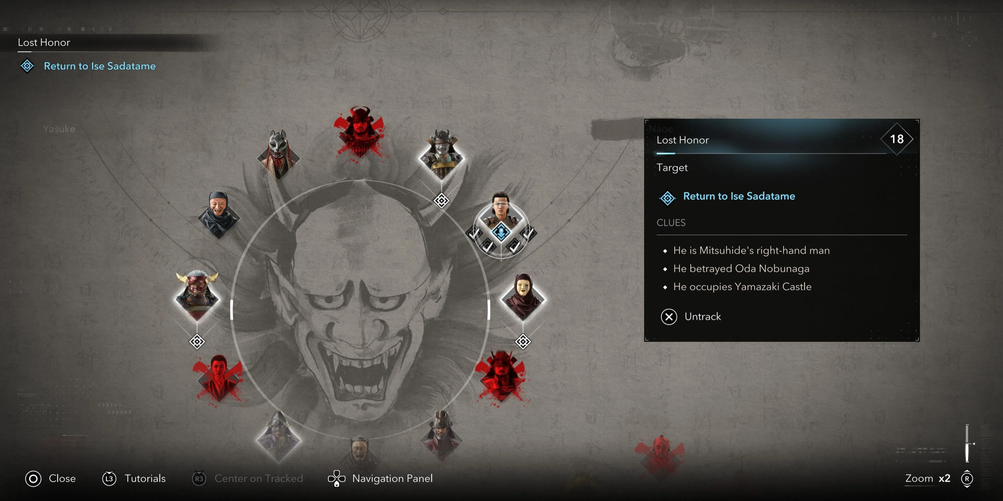 Màn hình bắt đầu nhiệm vụ Lost Honor trong Assassin's Creed Shadows