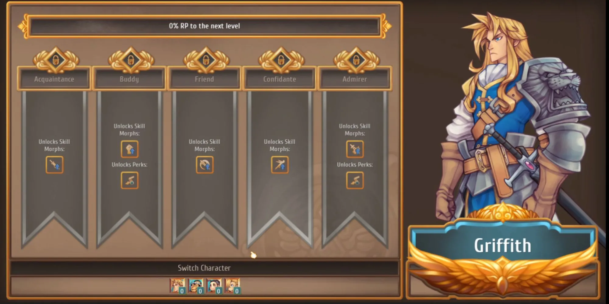 Màn hình xây dựng mối quan hệ cá nhân trong game Regalia Of Men and Monarchs