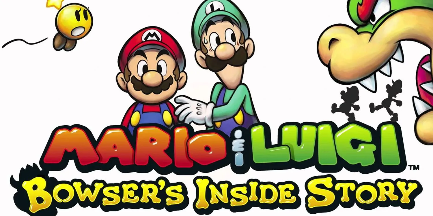 Mario và Luigi bên trong cơ thể Bowser trong game Mario &amp; Luigi: Bowser's Inside Story.